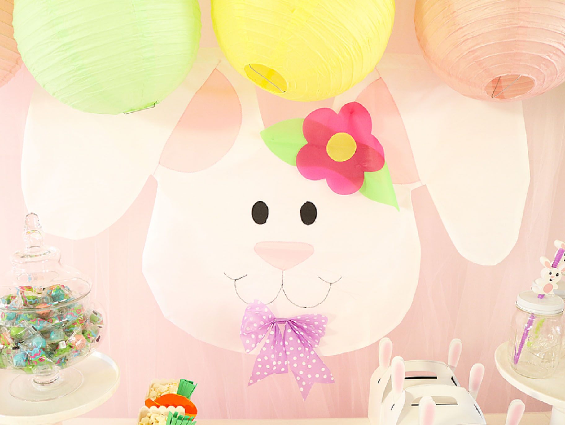 DIY Bunny Backdrop