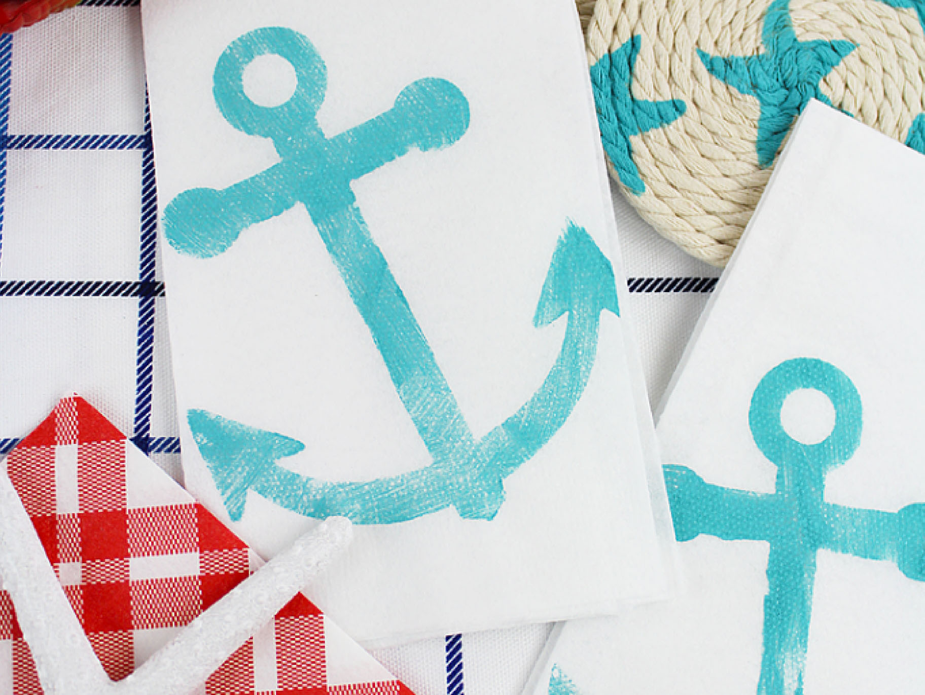 DIY Clambake Napkins
