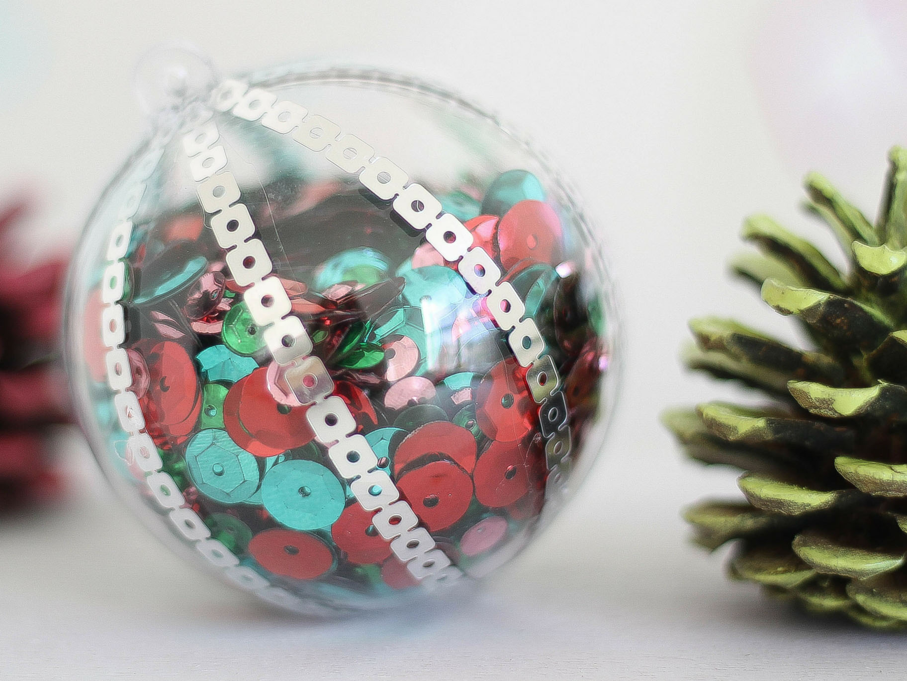 DIY Decorative Sequin Ornament