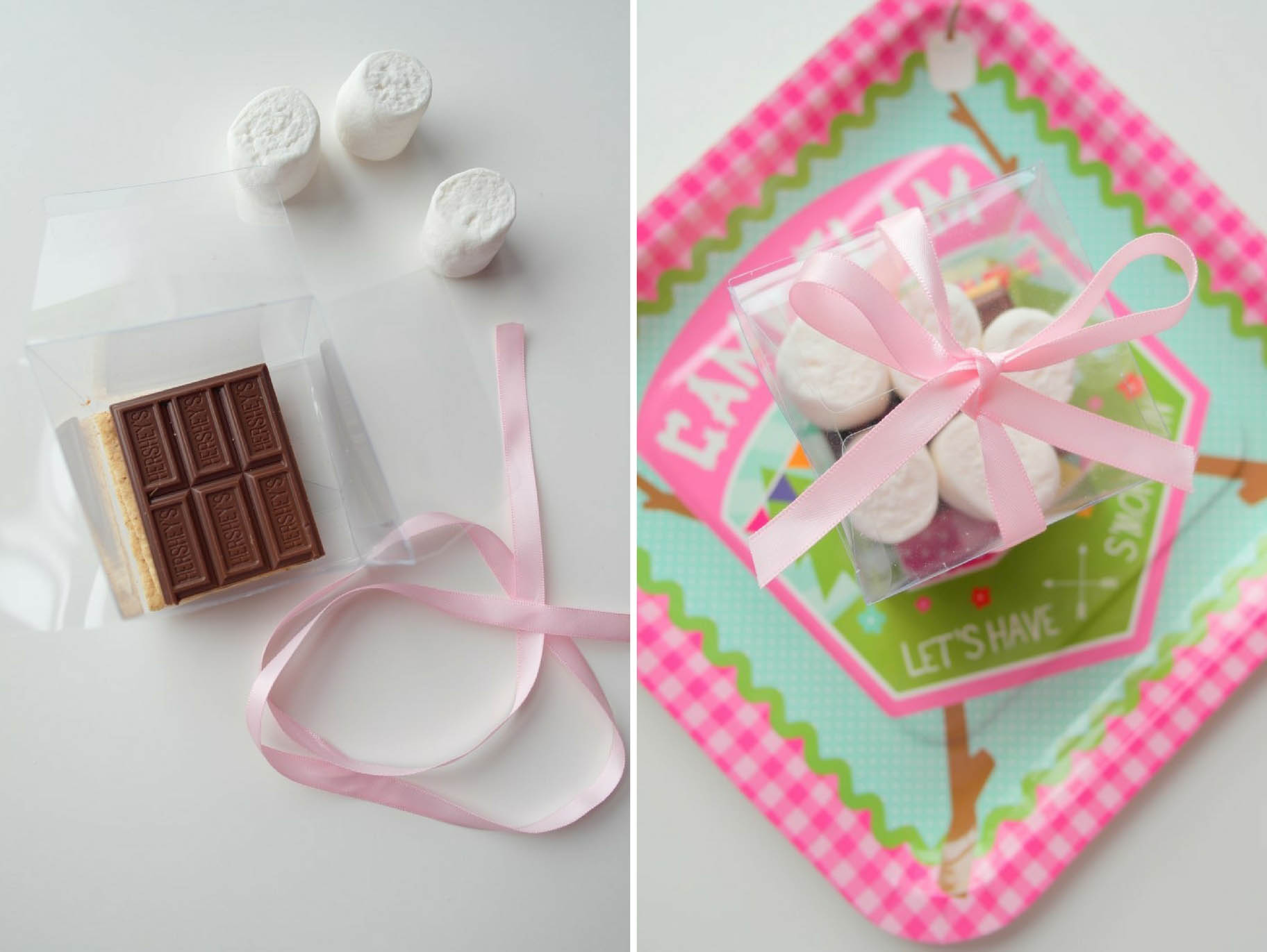 DIY Glamping Party S'mores Favor Kit
