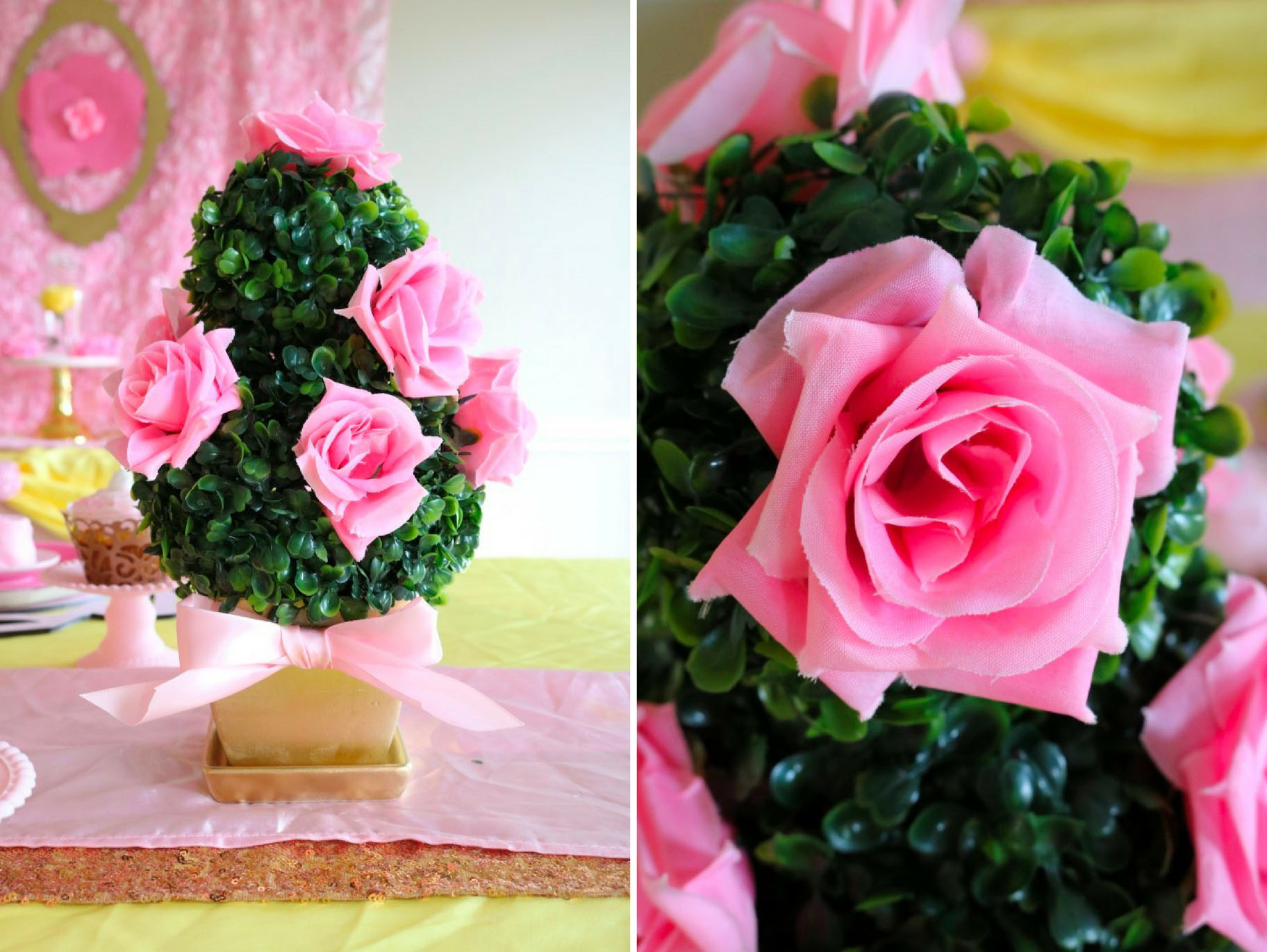DIY Princess Tea Royal Boxwood Topiaries