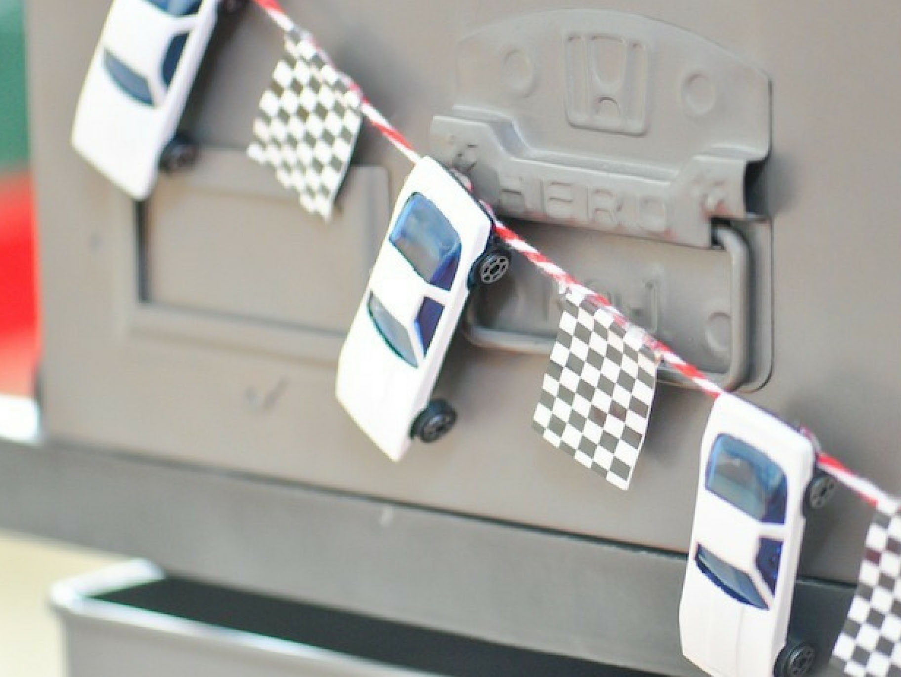 DIY Toy Race Car Party Banner