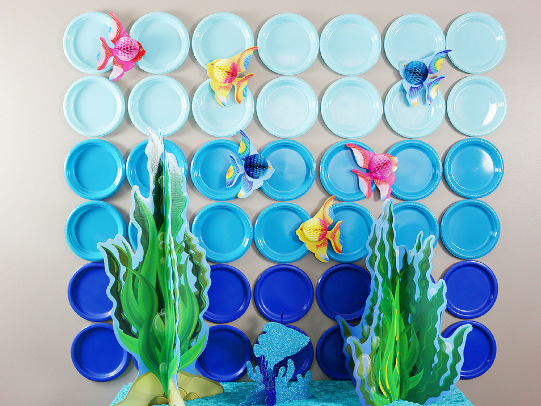 30 Pcs Tropical Fish Hanging Swirls Under The Sea Party