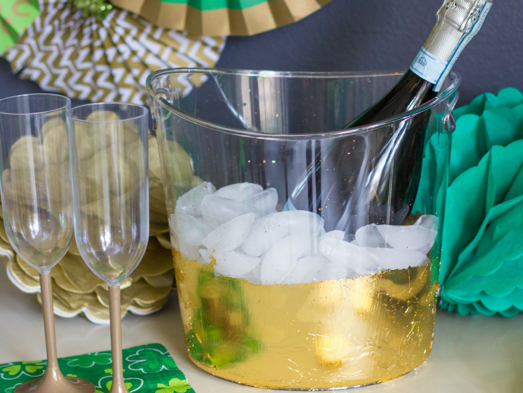 Gold Foiled Champagne Bucket