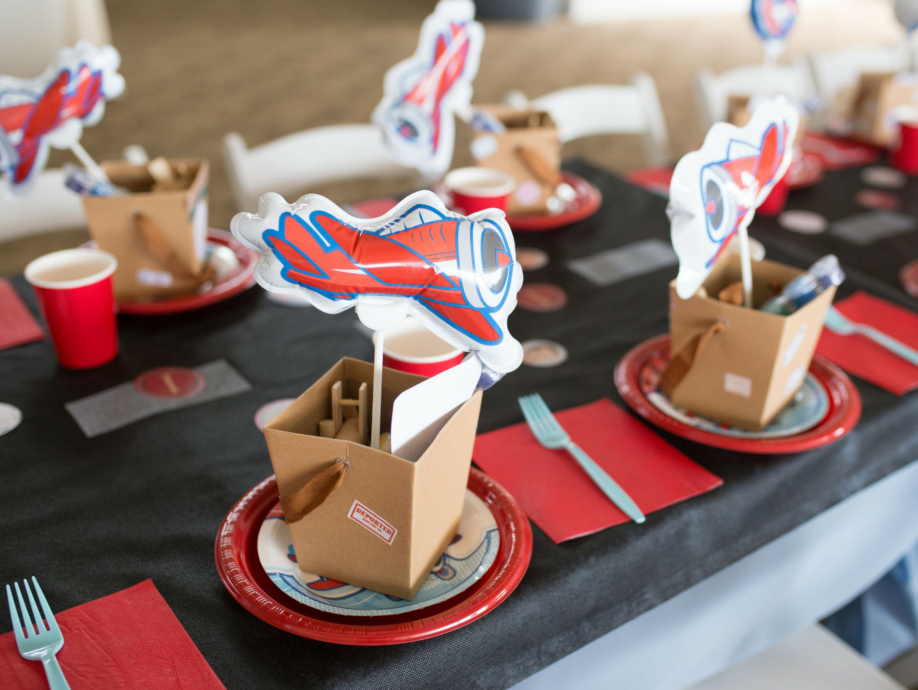 Travel-Themed Favor Boxes