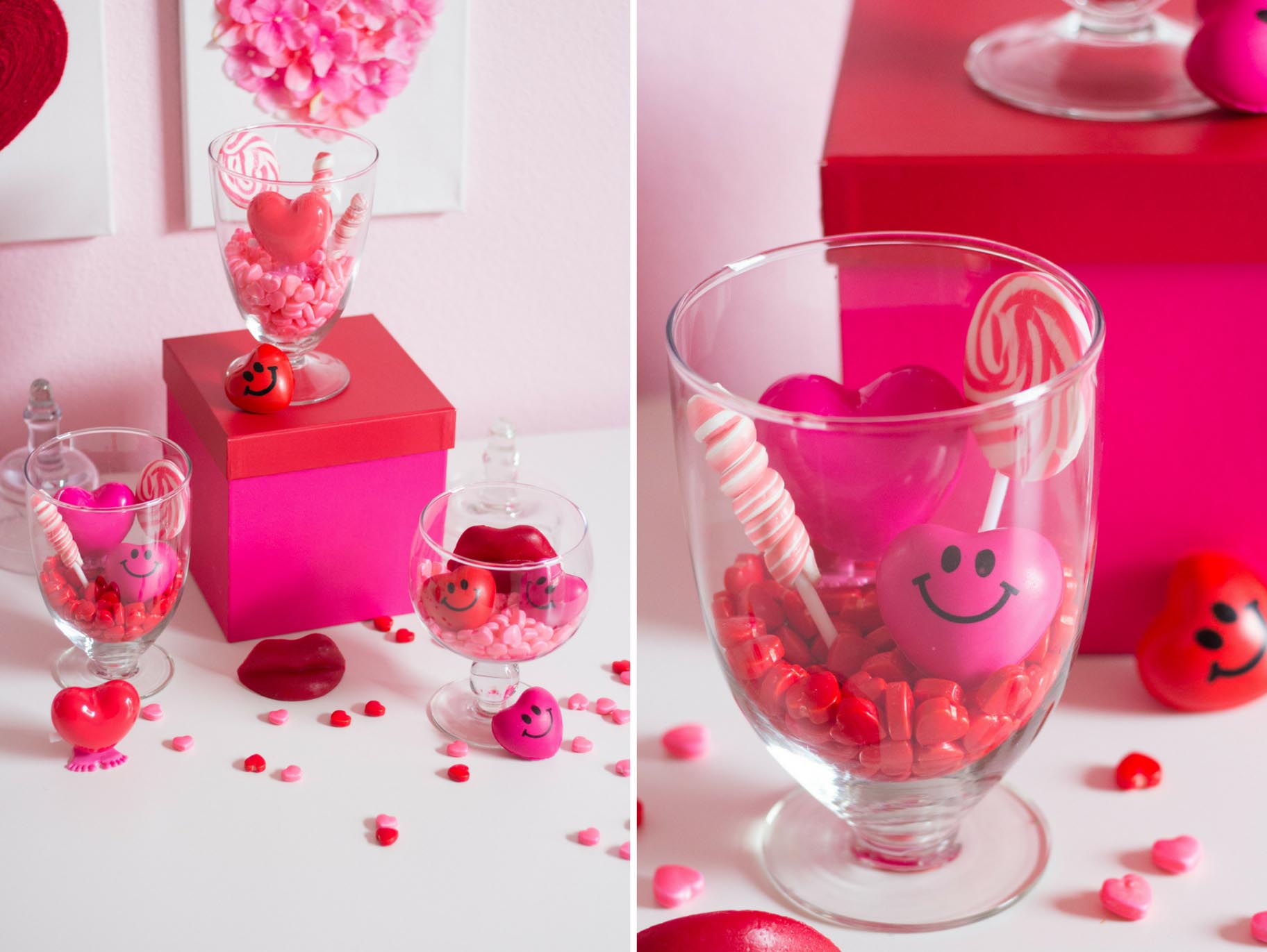 Valentine's Day Candy Terrariums