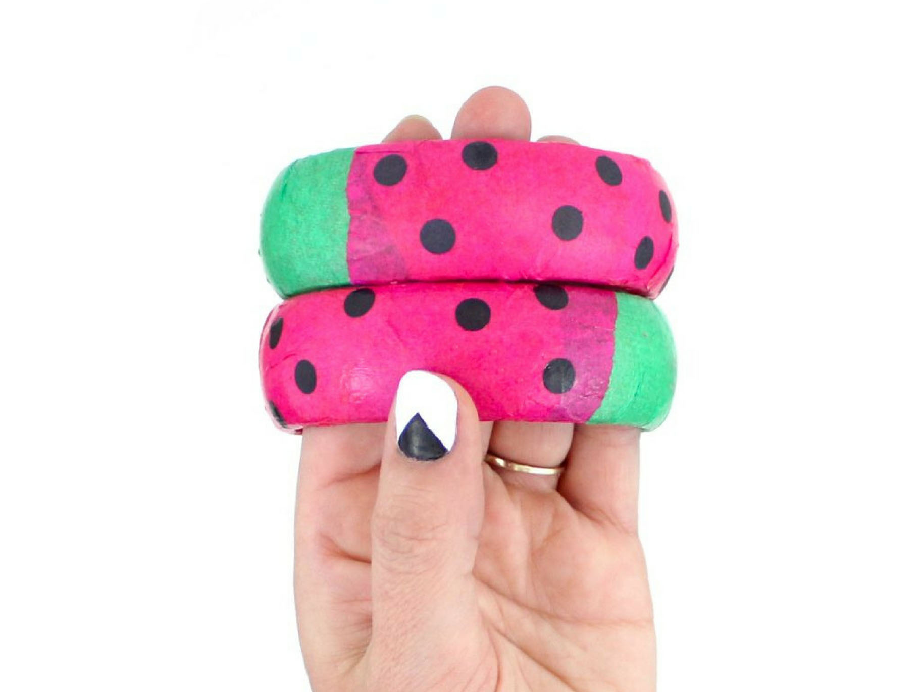 Watermelon DIY Wooden Bracelets