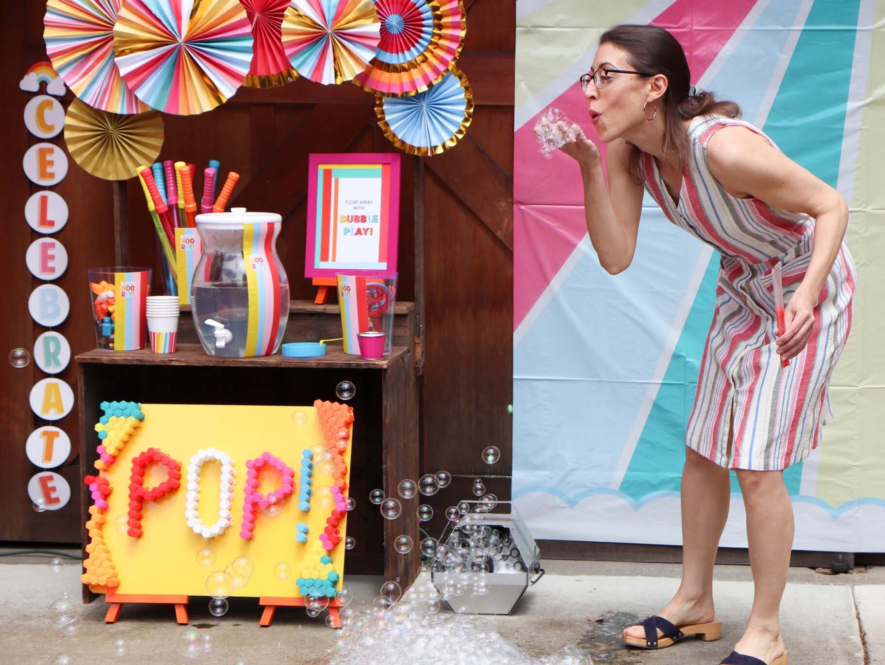 Colorful Summer Bubble Station