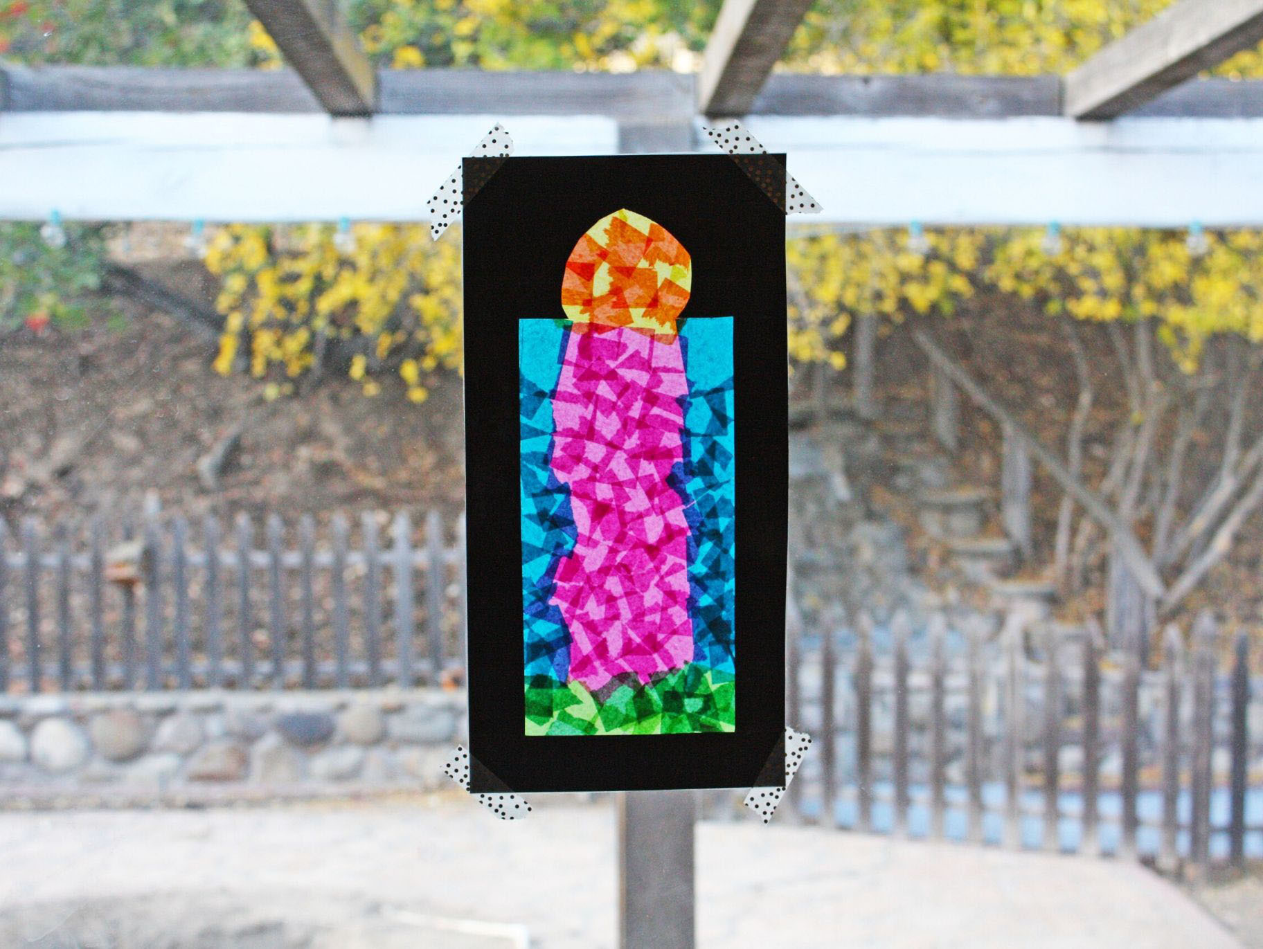 Advent Candle Suncatcher Craft