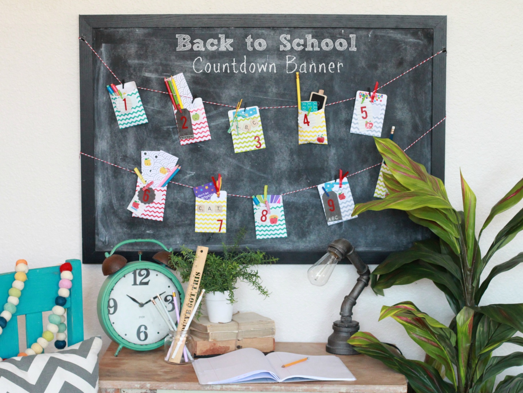 DIY Back to School Countdown Banner
