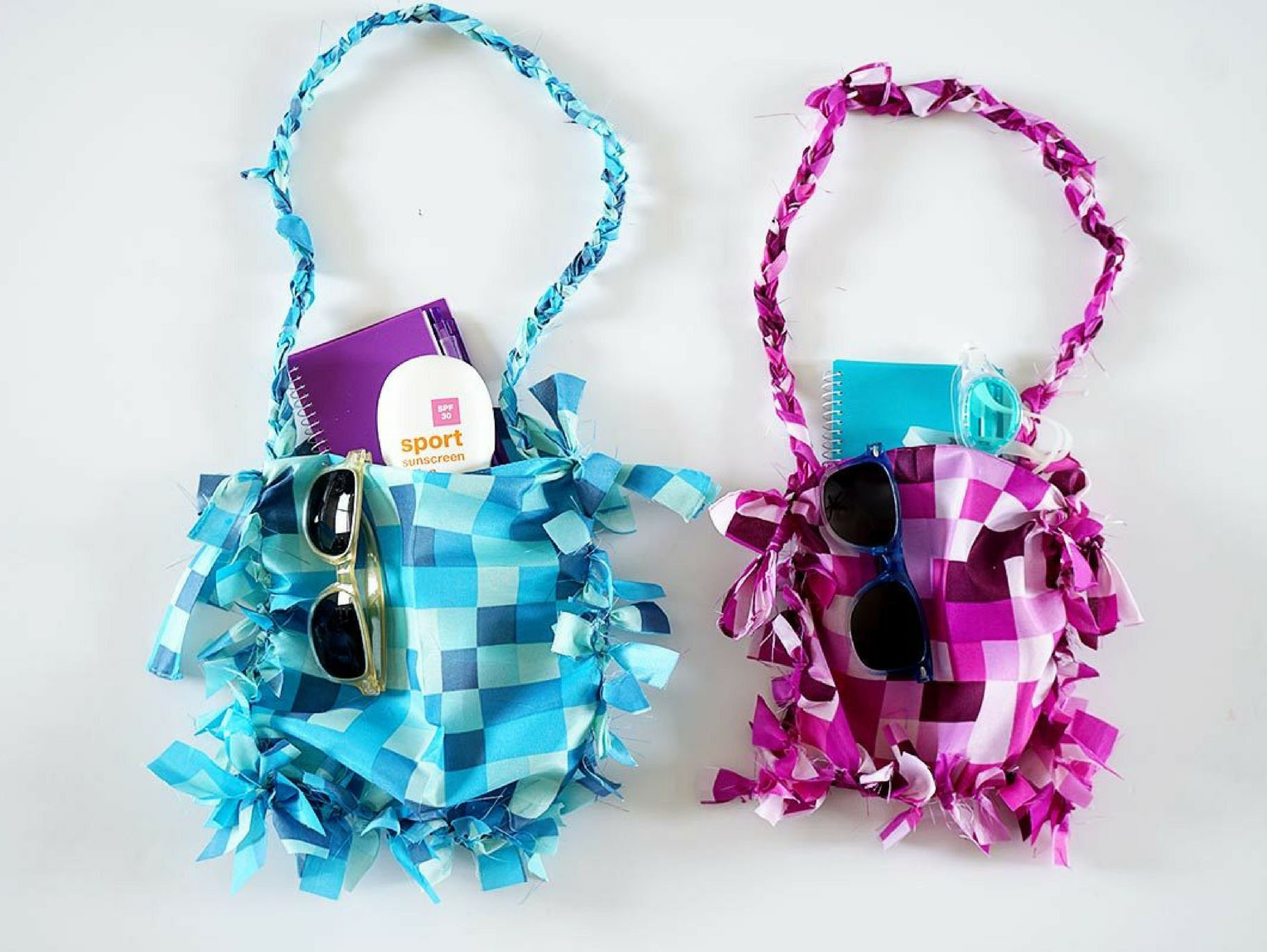 Easy Craft for Kids DIY Tote Bags from Bandanas - Project Whim