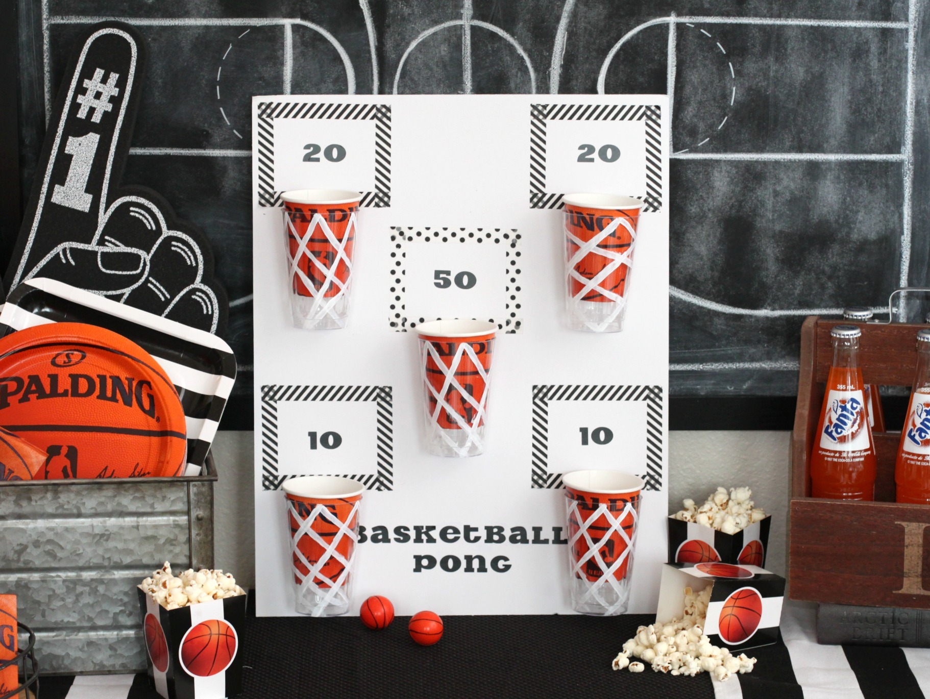 Beer Pong Basketball Party Game