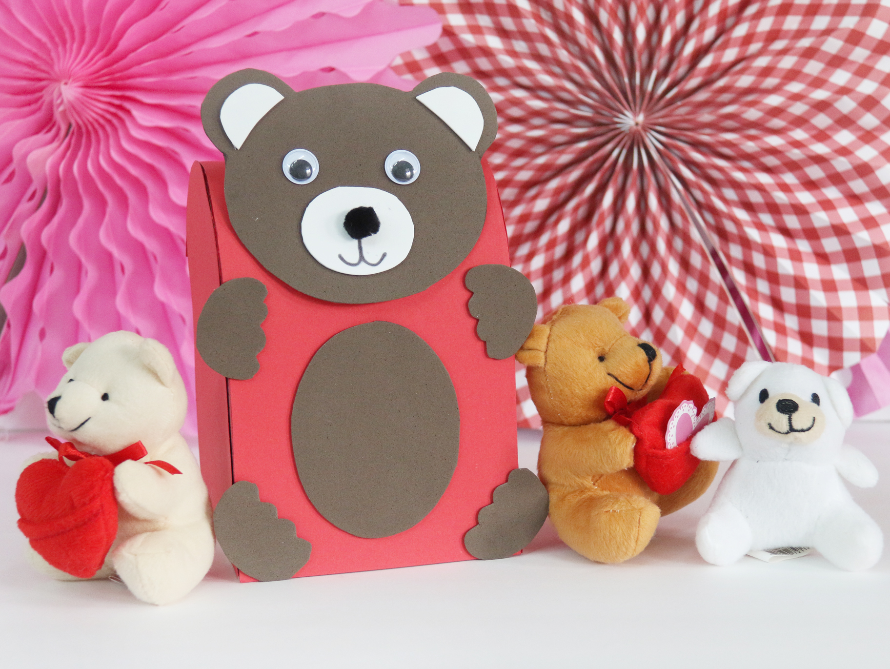 DIY Bear Valentine Box |