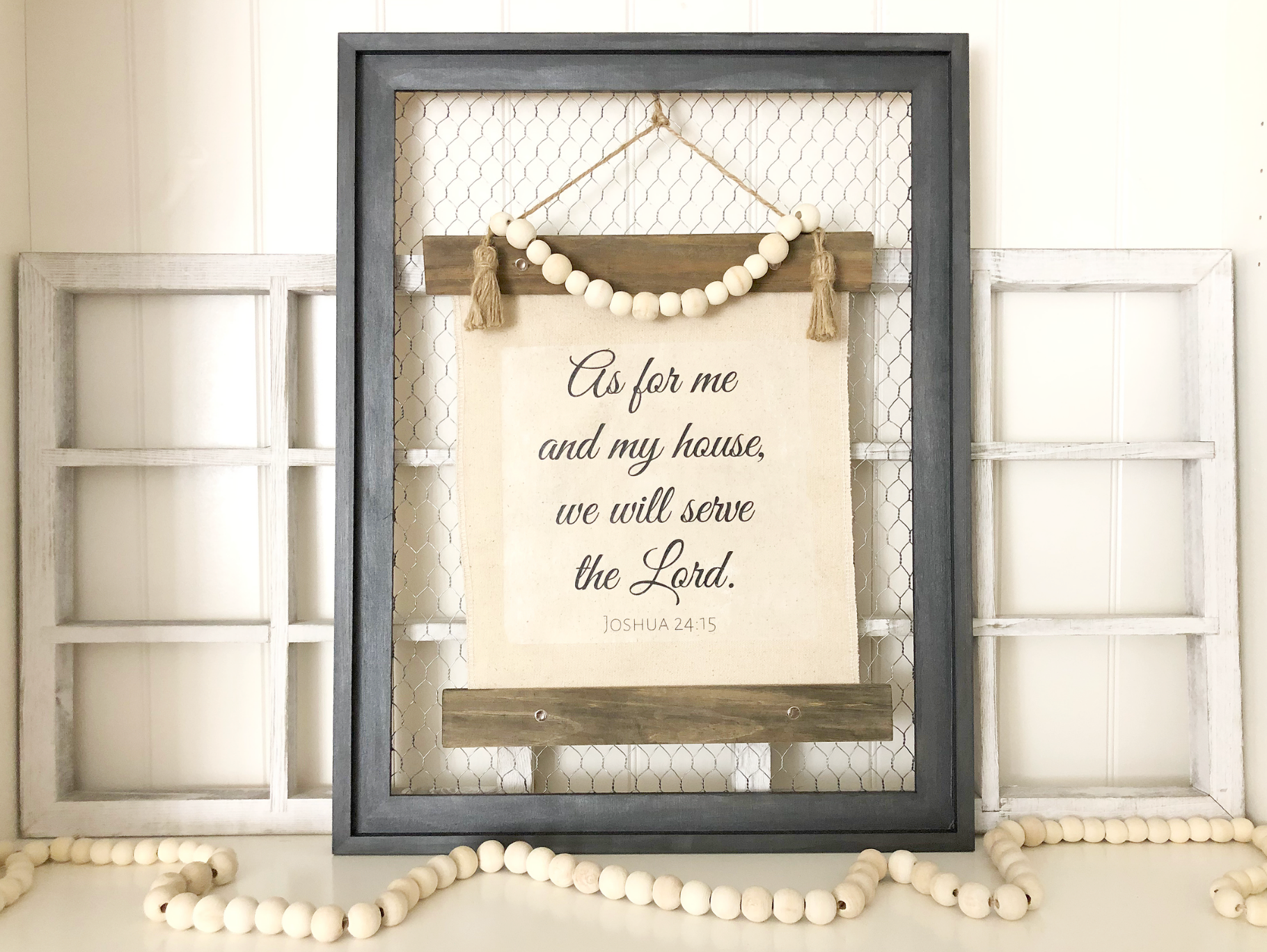 DIY Joshua 24:15 Bible Verse Sign