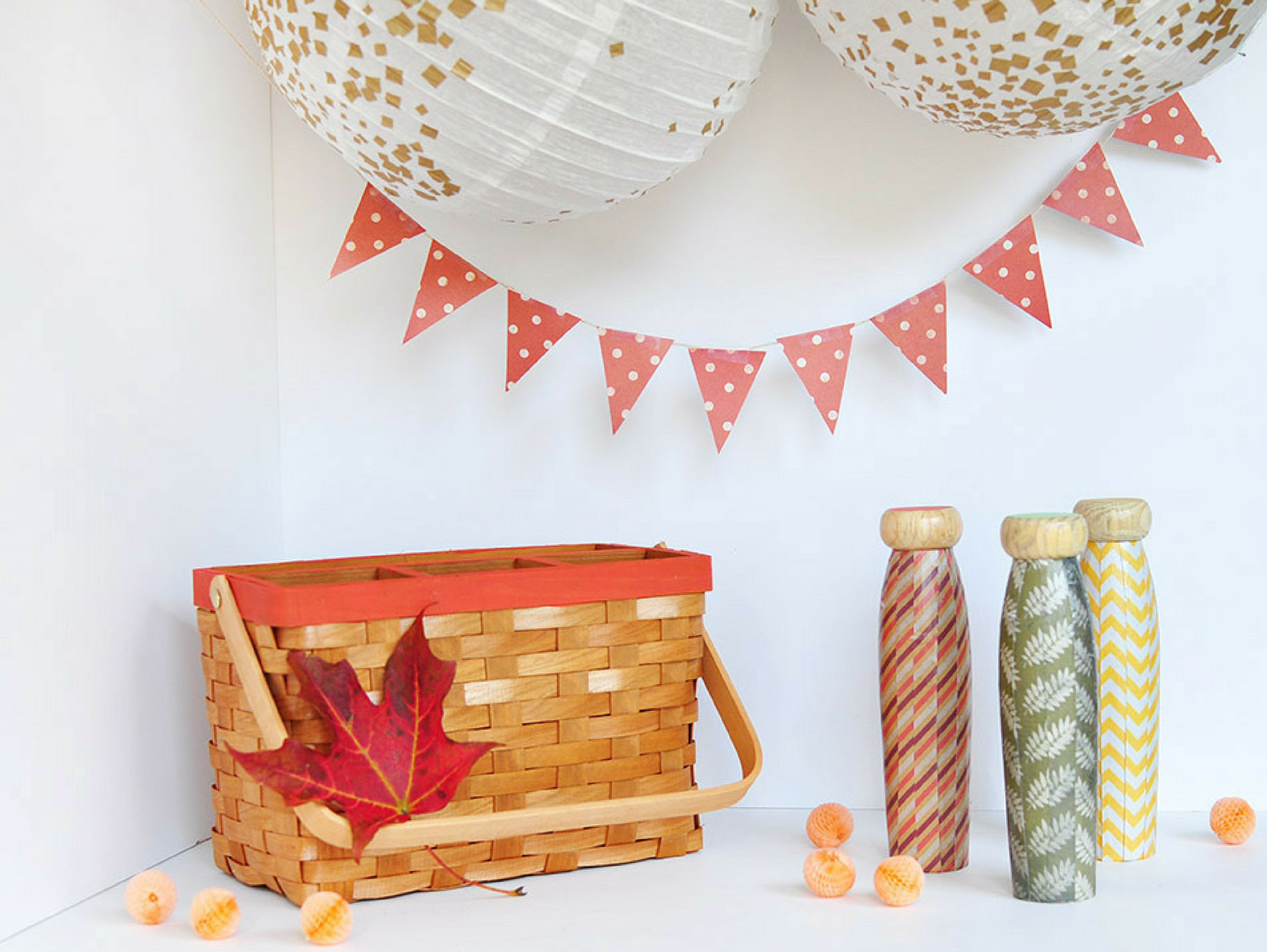 Perfect Fall Milk Bottle Toss Game