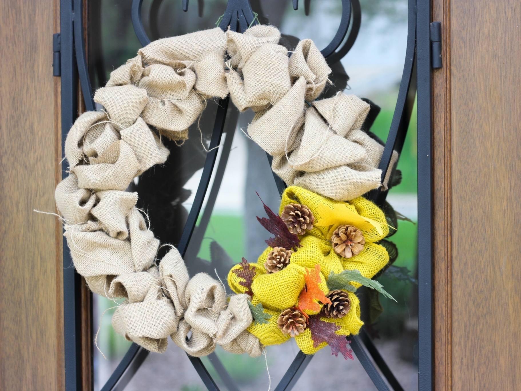 DIY Fall Burlap Wreath