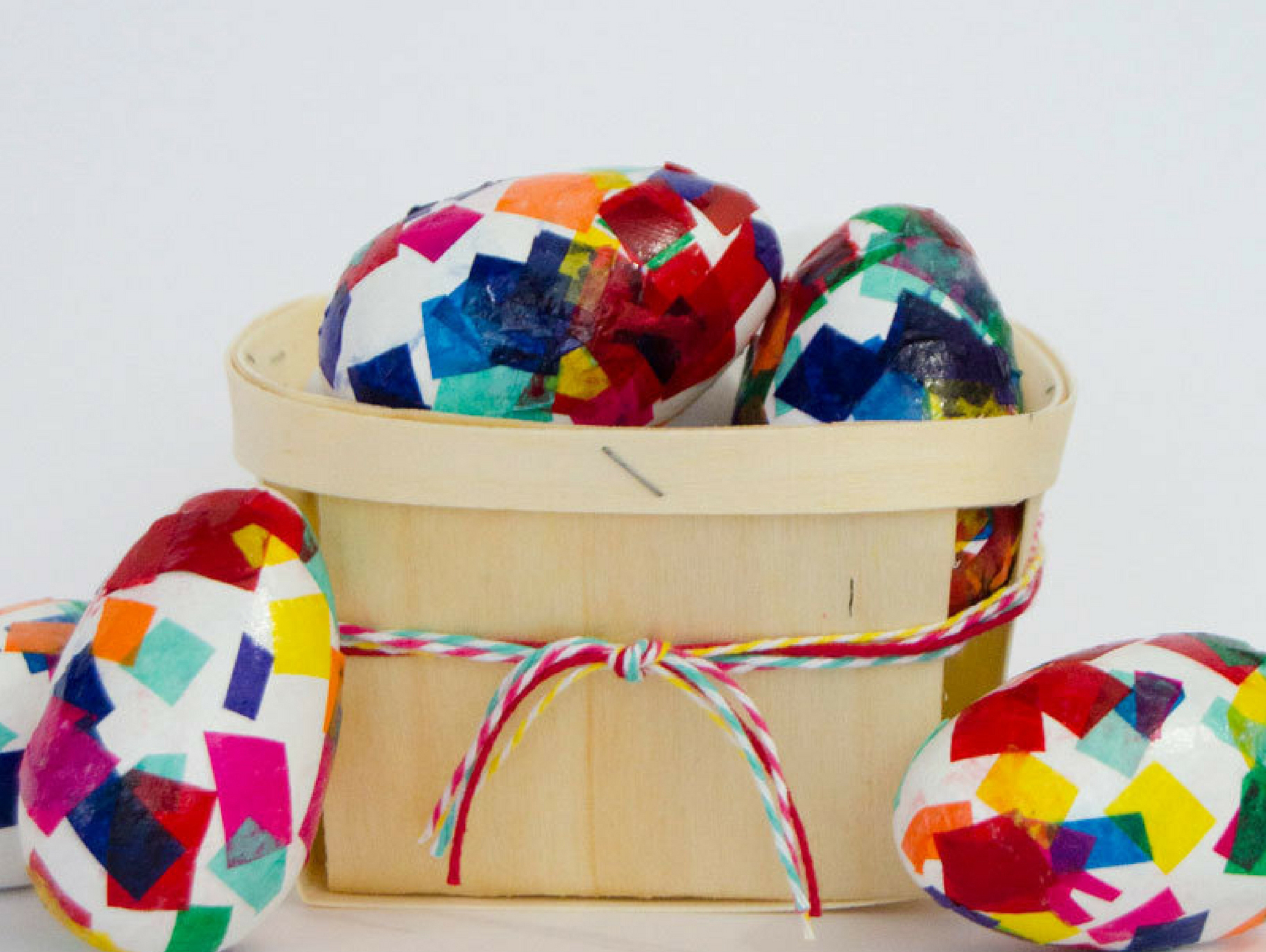 DIY Colorful Confetti Easter Eggs
