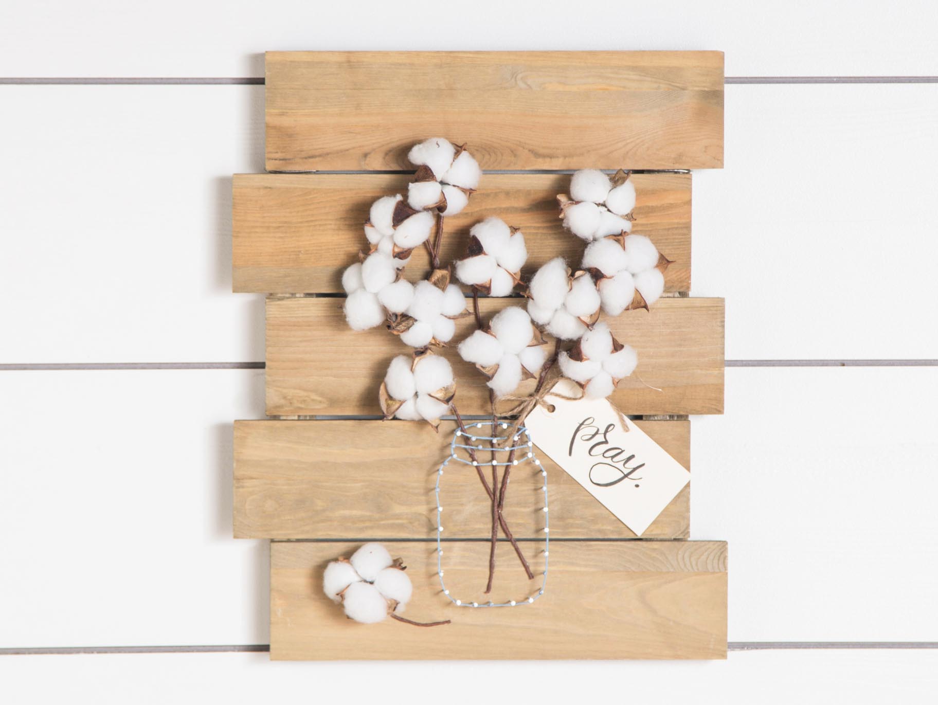 Diy Cotton Plant String Art Sign Fun365