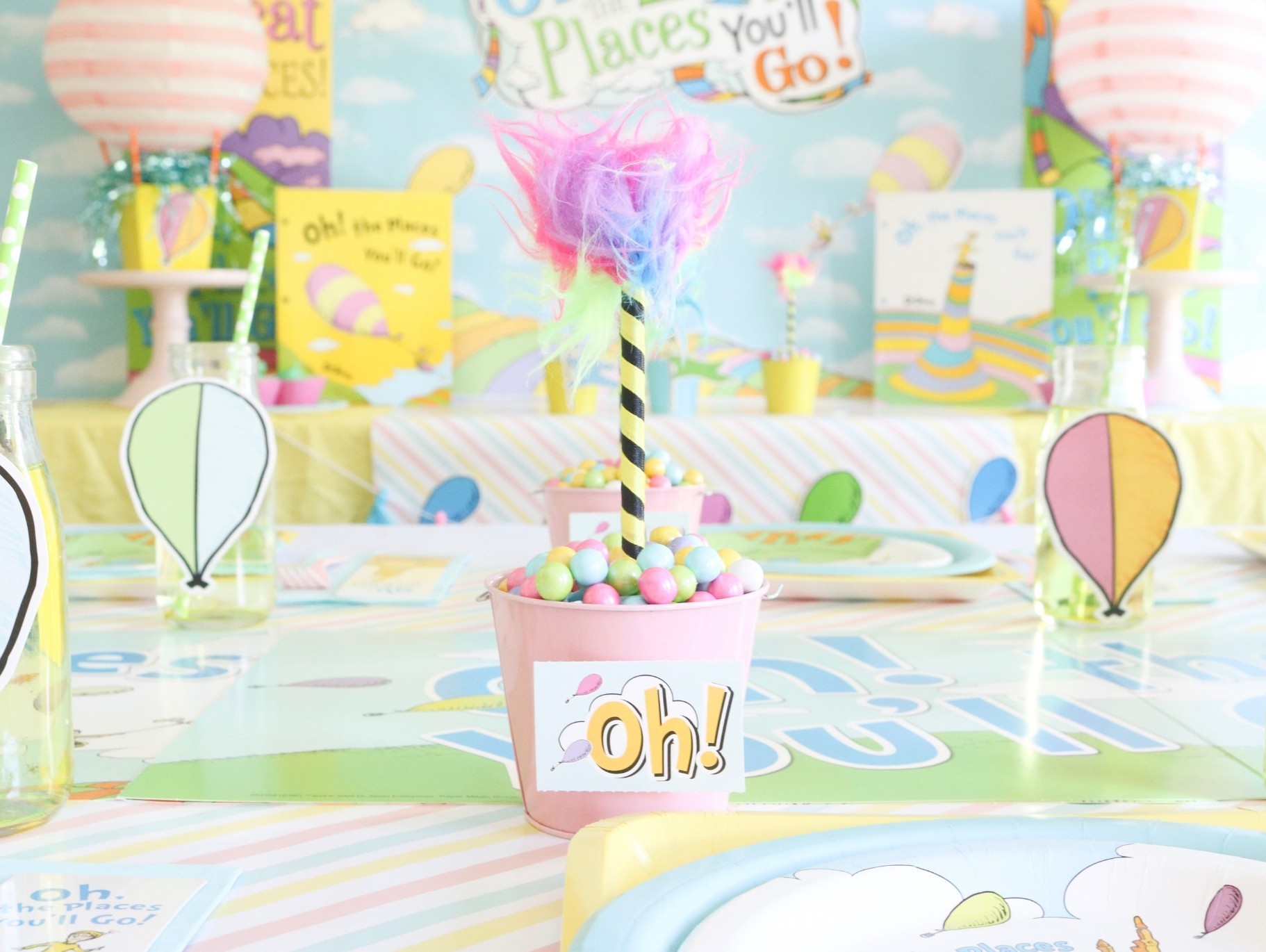 Dr. Seuss Truffula Tree DIY Favors