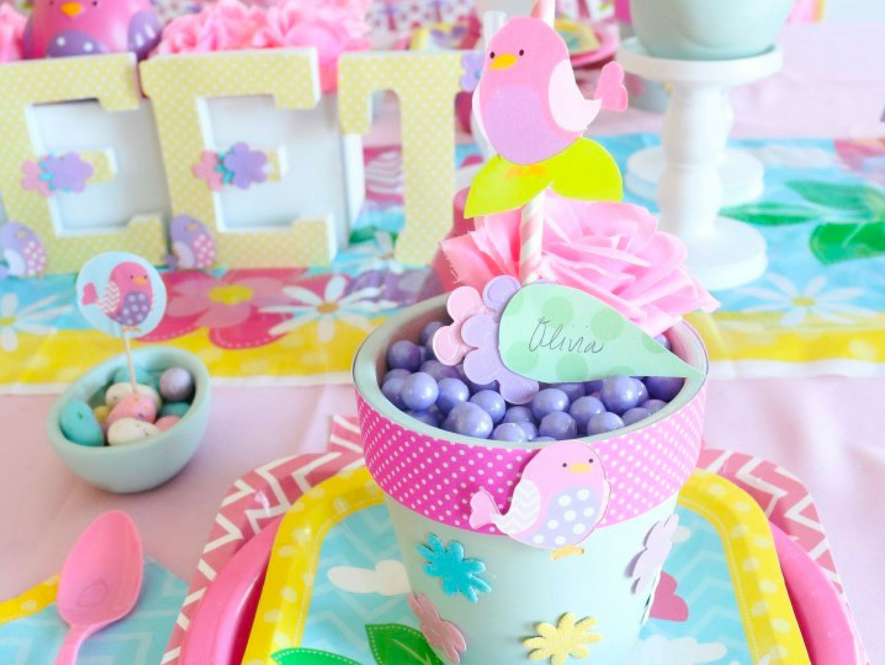 DIY Flowerpot Place Card Holders