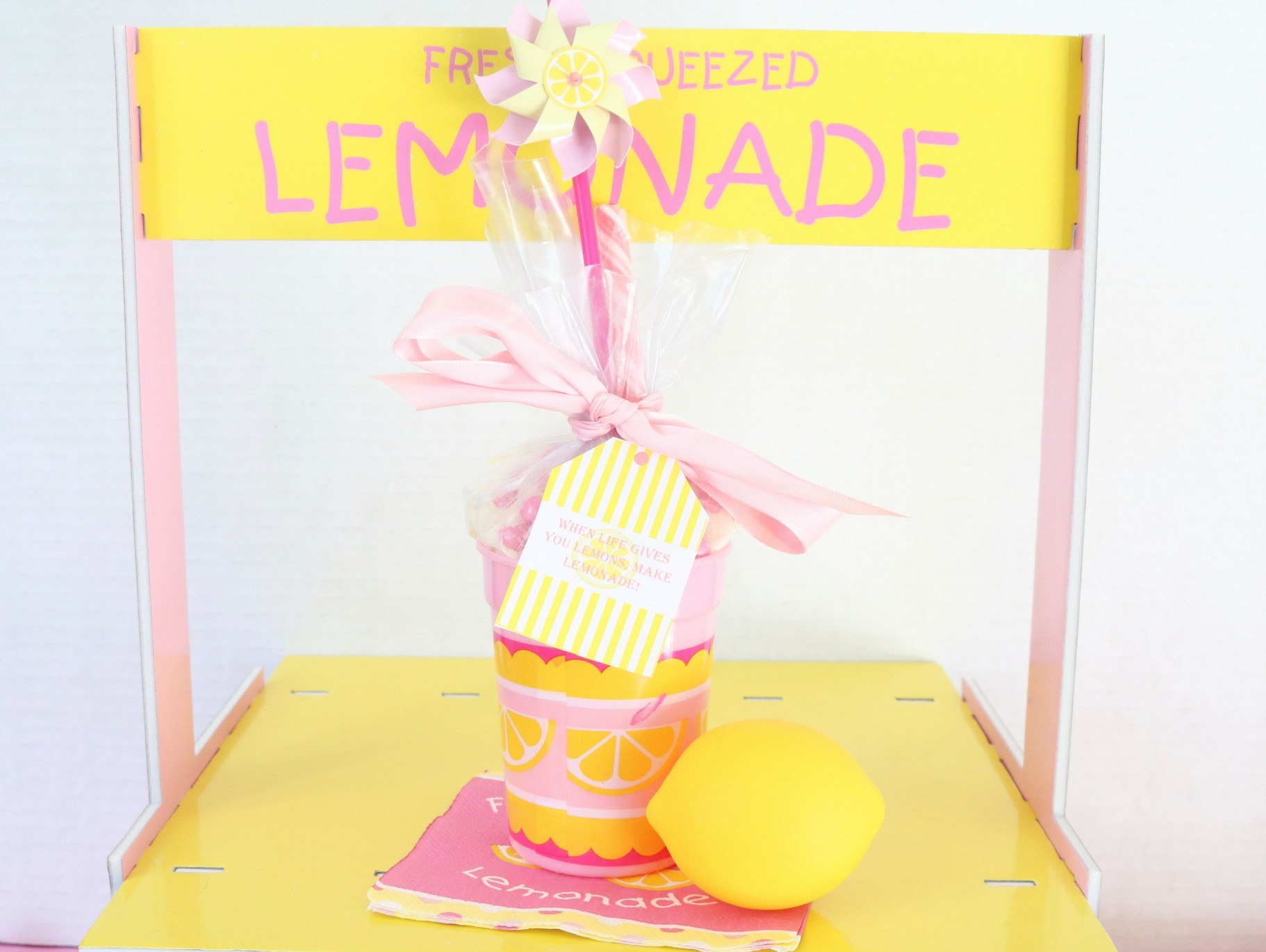 DIY Lemonade Party Favors