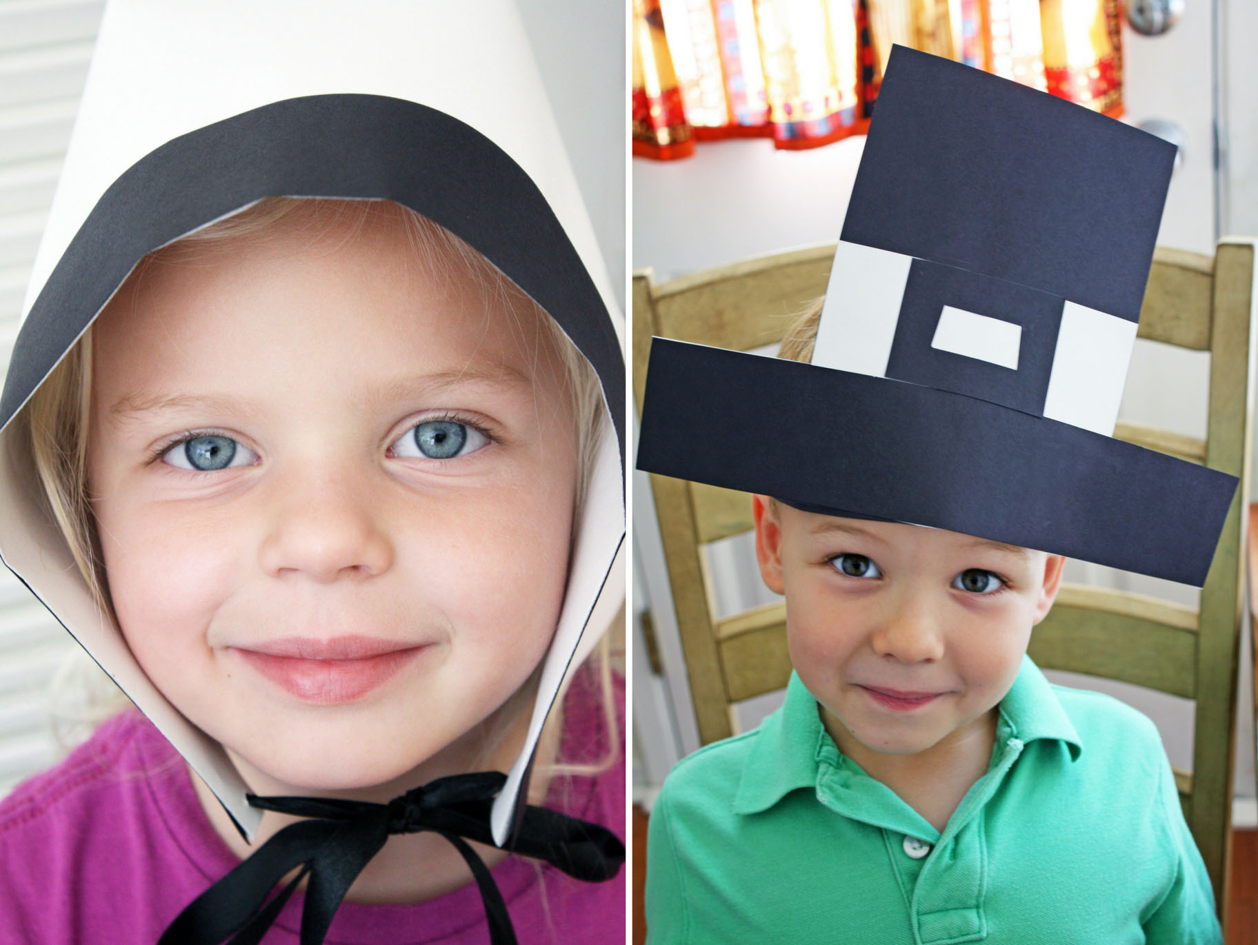 DIY Pilgrim Hats and Bonnets | Fun365