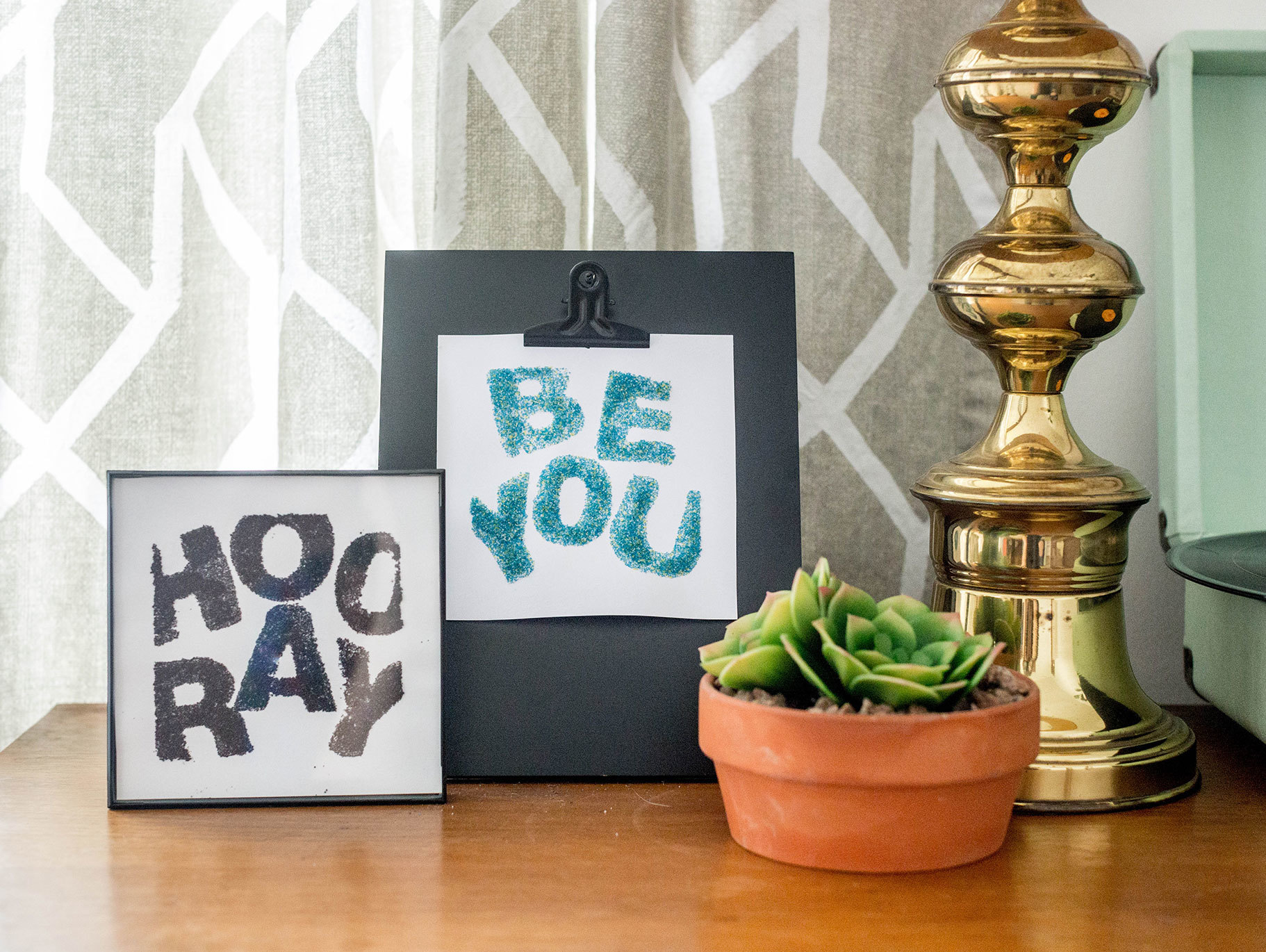 DIY Customizable Sand Art Quote