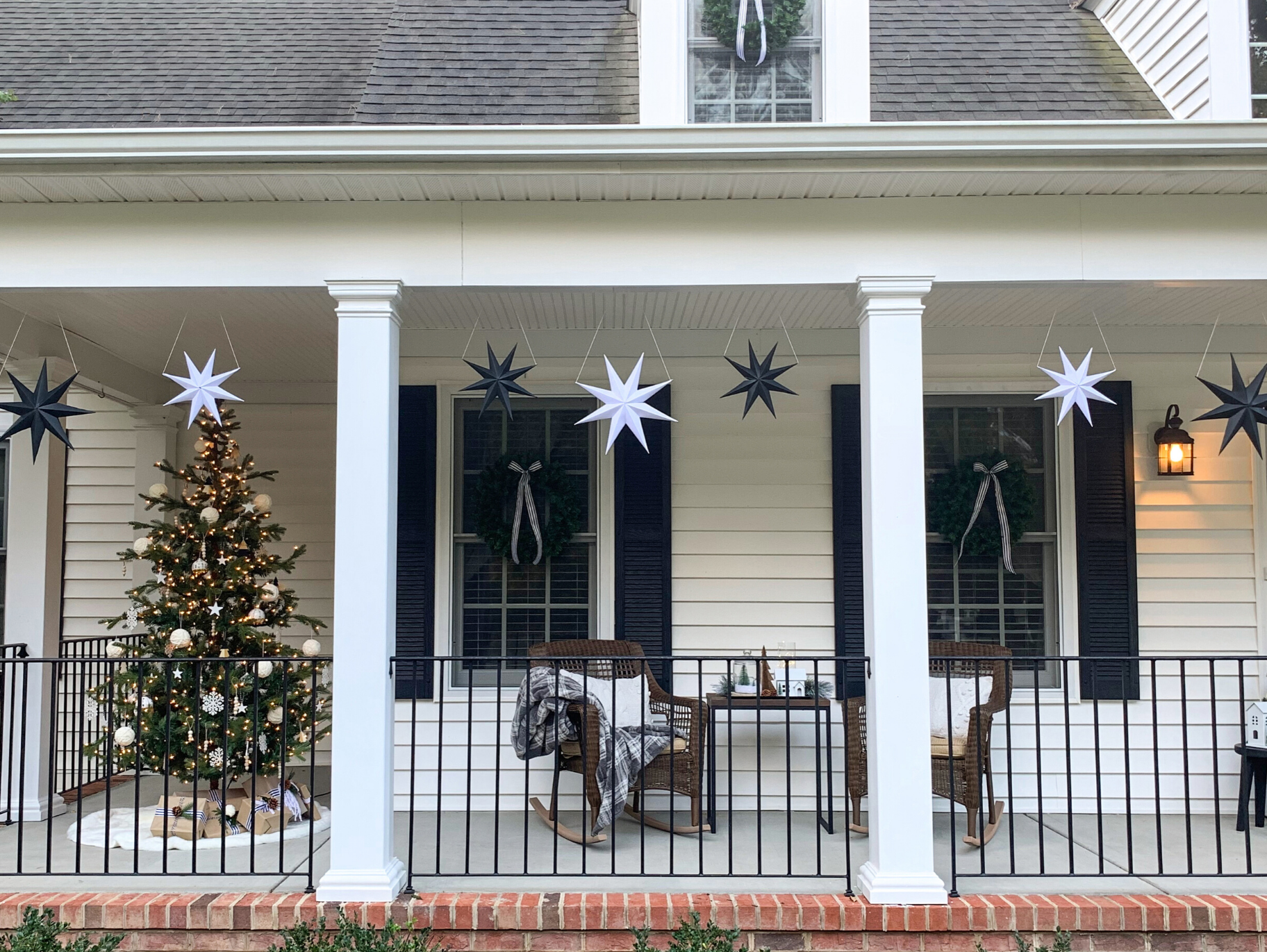 DIY Scandinavian Star Christmas Decorations