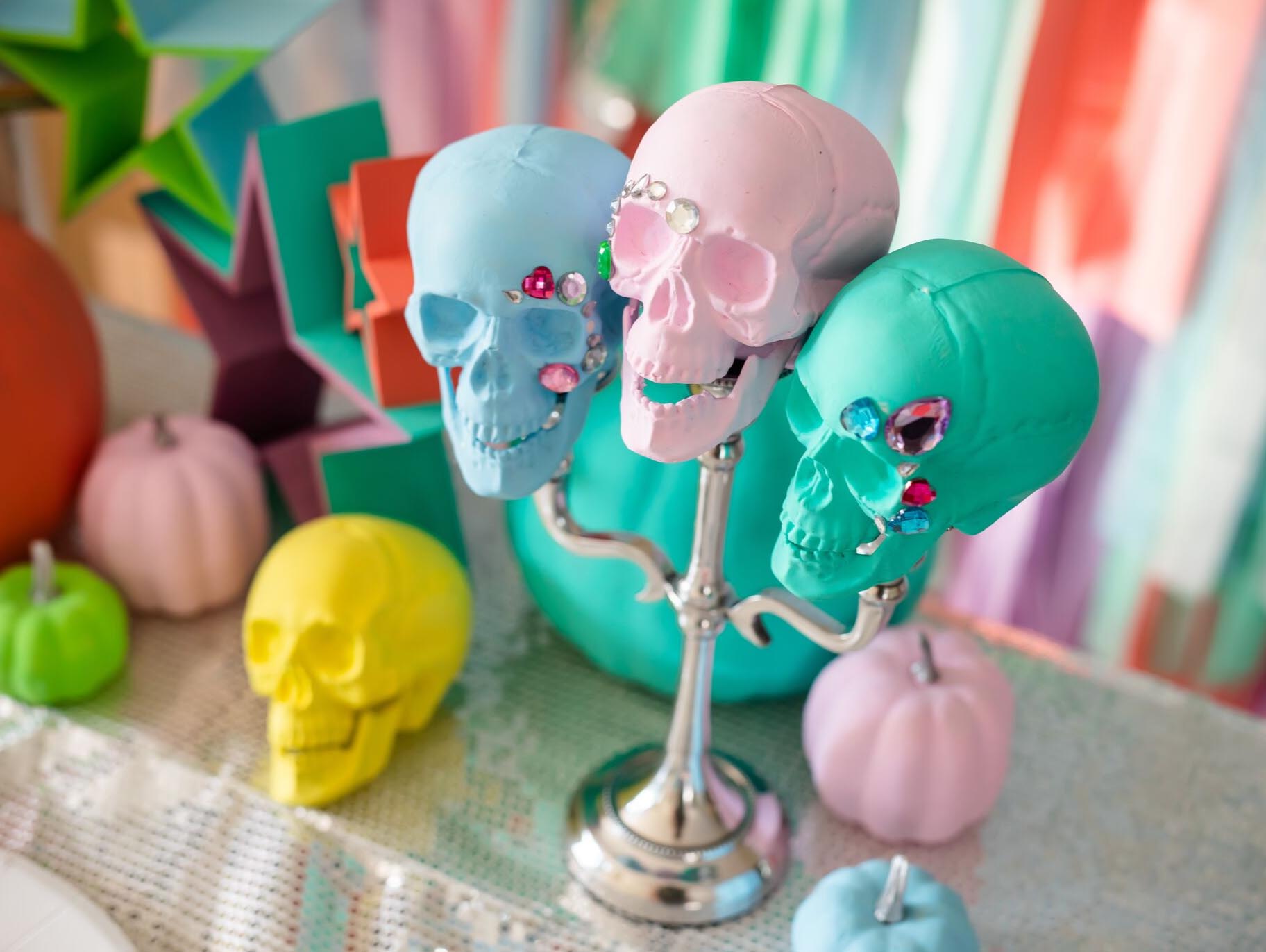 DIY Skull Candelabra