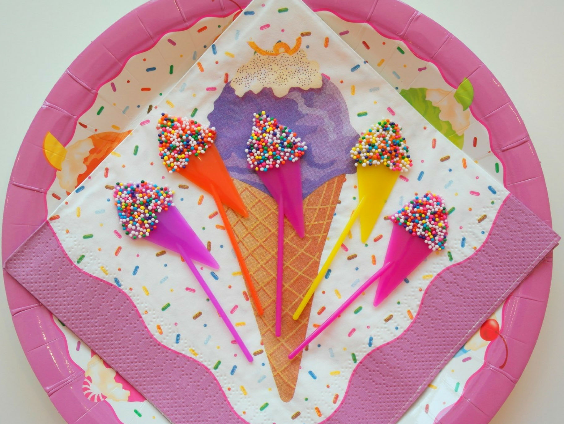 DIY Sprinkled Ice Cream Toppers