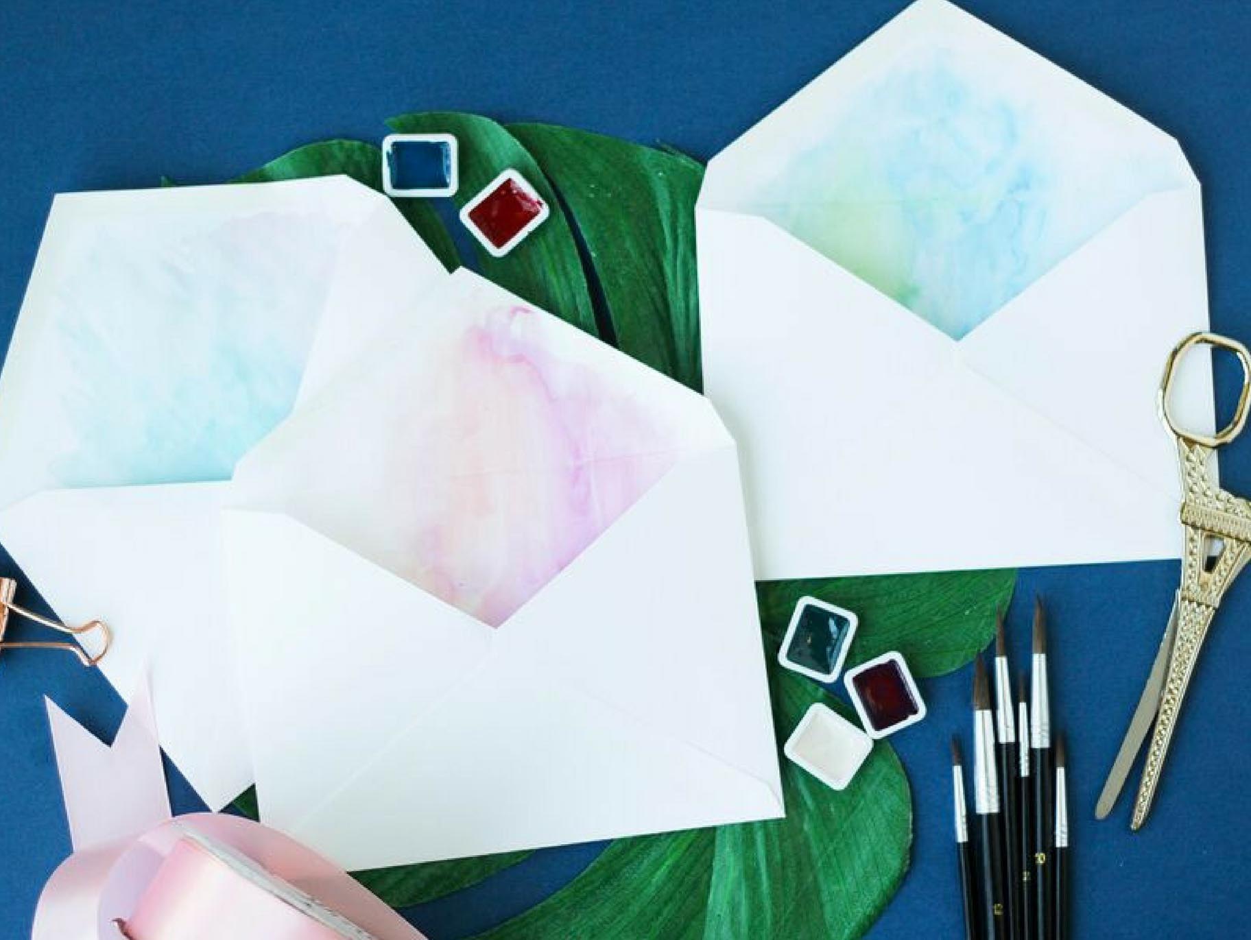 DIY Envelope Liners - Let's Mingle Blog