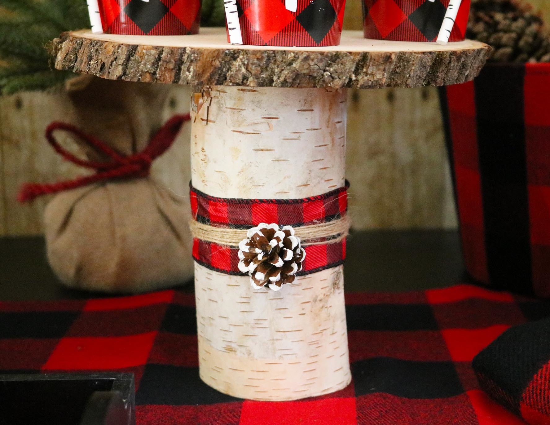 DIY Wood Cake Pedestal