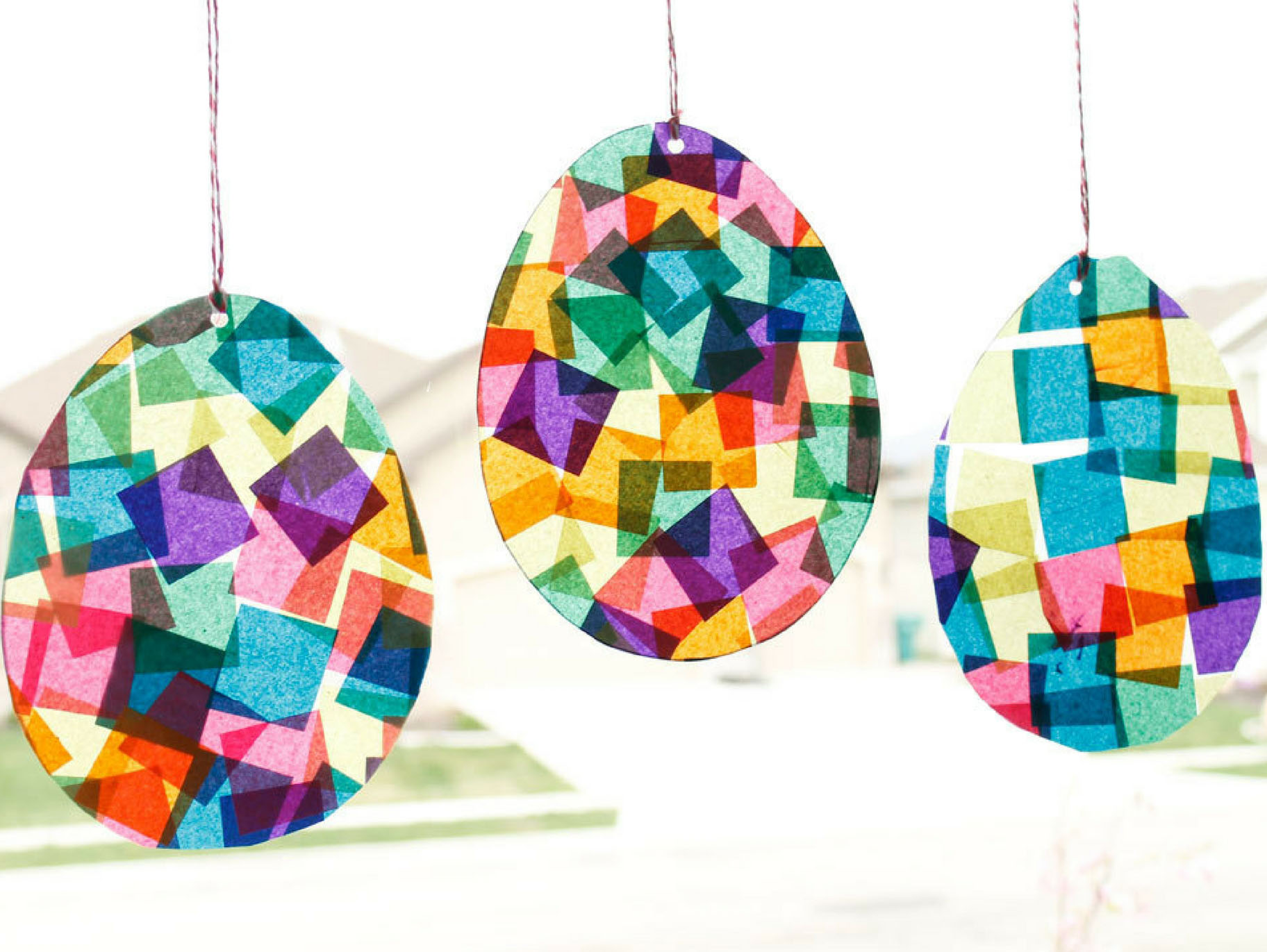 Tissue Paper Suncatchers, Kids' Crafts, Fun Craft Ideas
