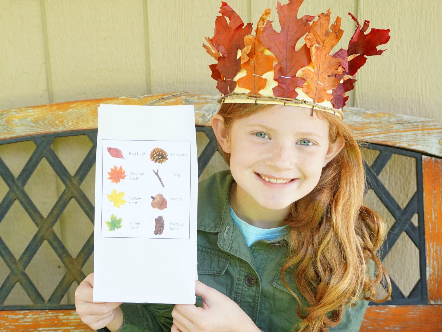 Fall Scavenger Hunt & Nature Crown Craft | Fun365