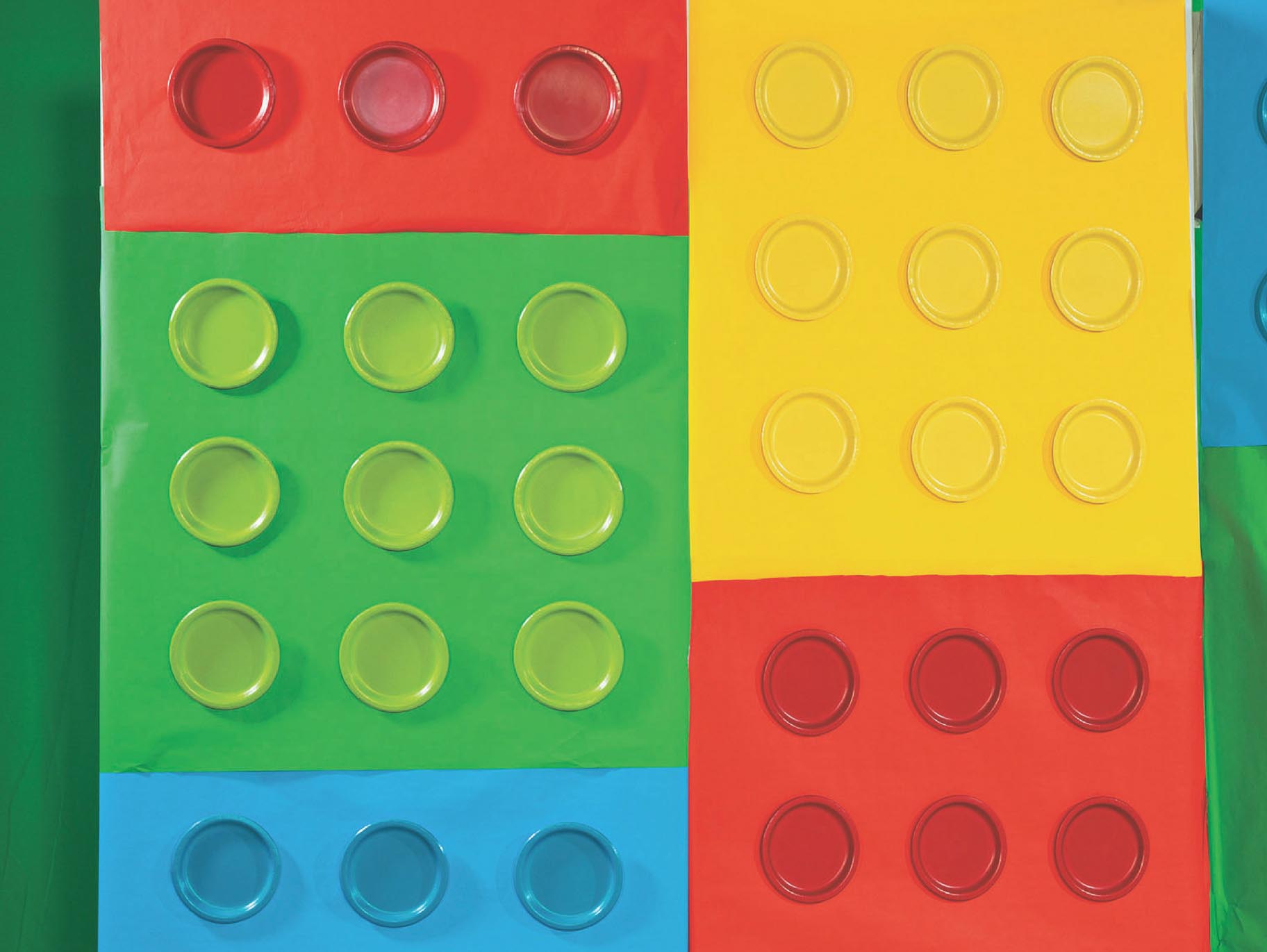 Colored Brick Background Idea