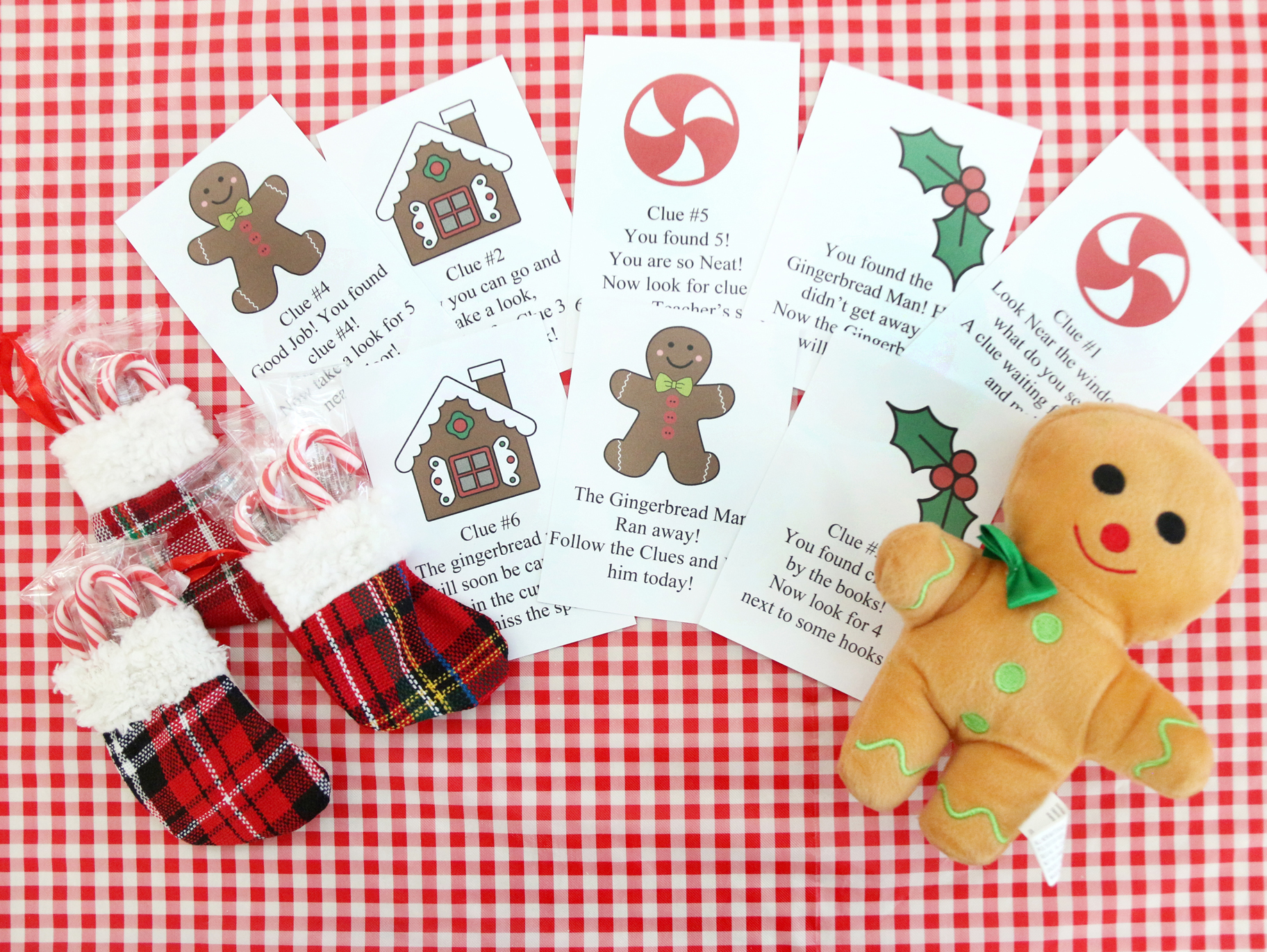 Gingerbread Man Classroom Scavenger Hunt