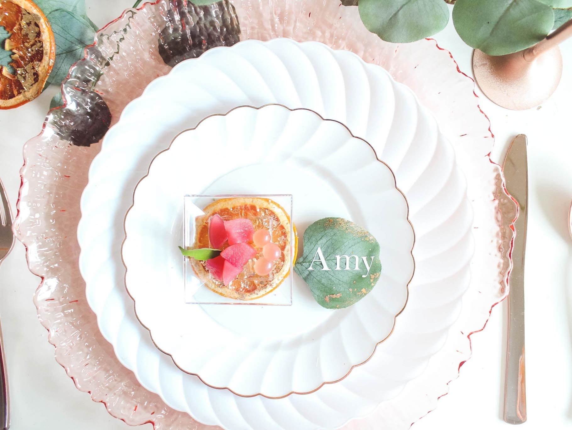 DIY Grapefruit Place Card