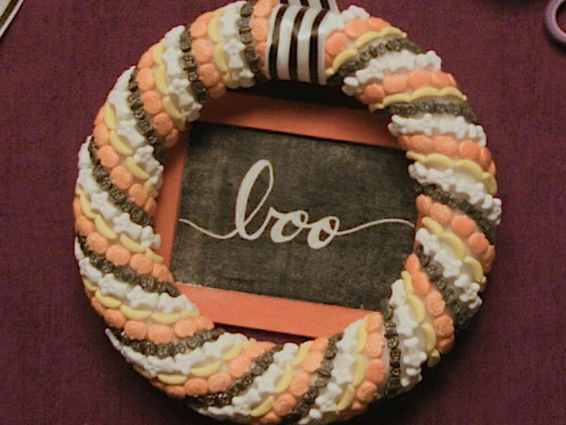 How to Make a Halloween Candy Wreath