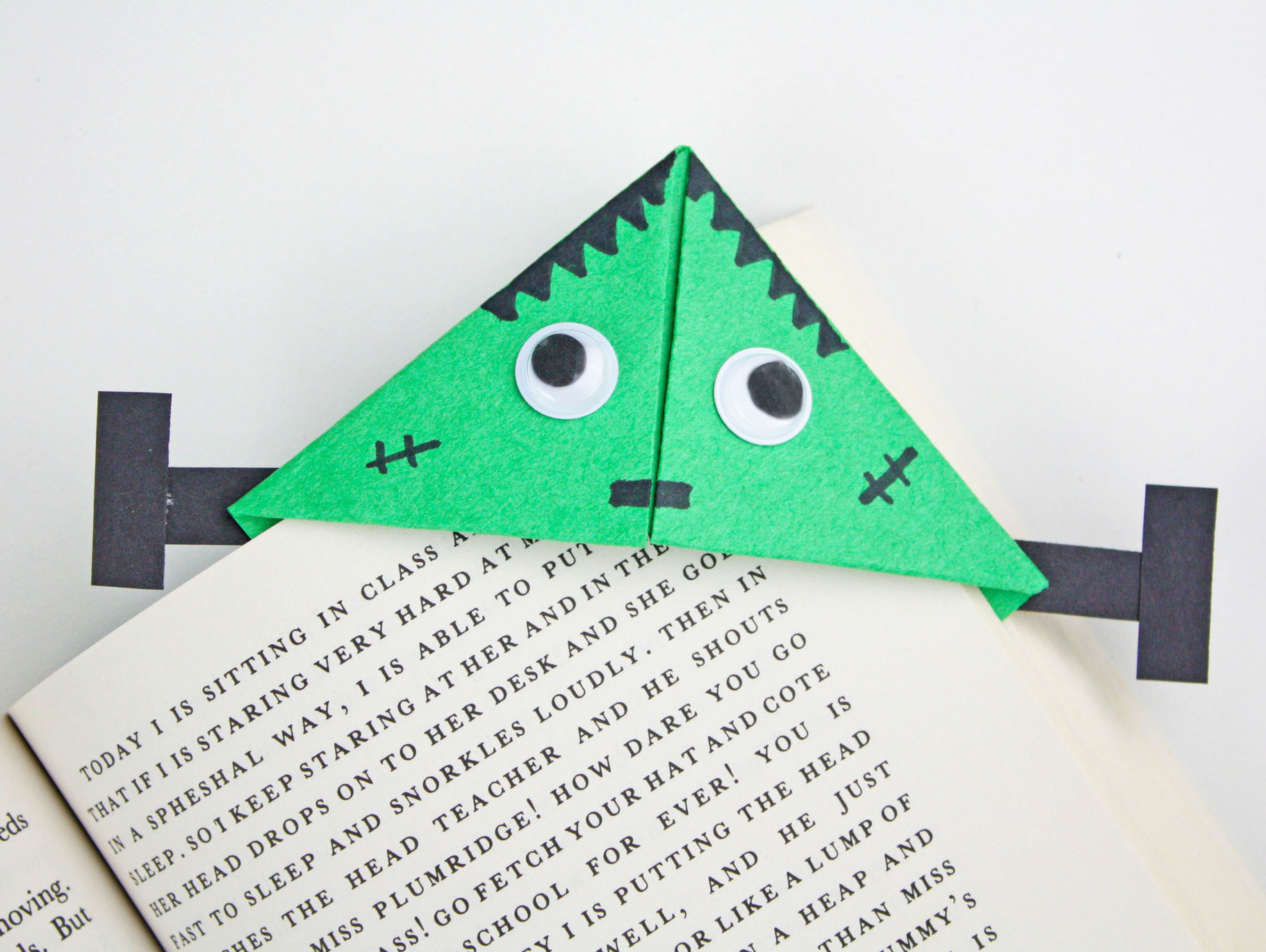 Frankenstein Bookmark Craft