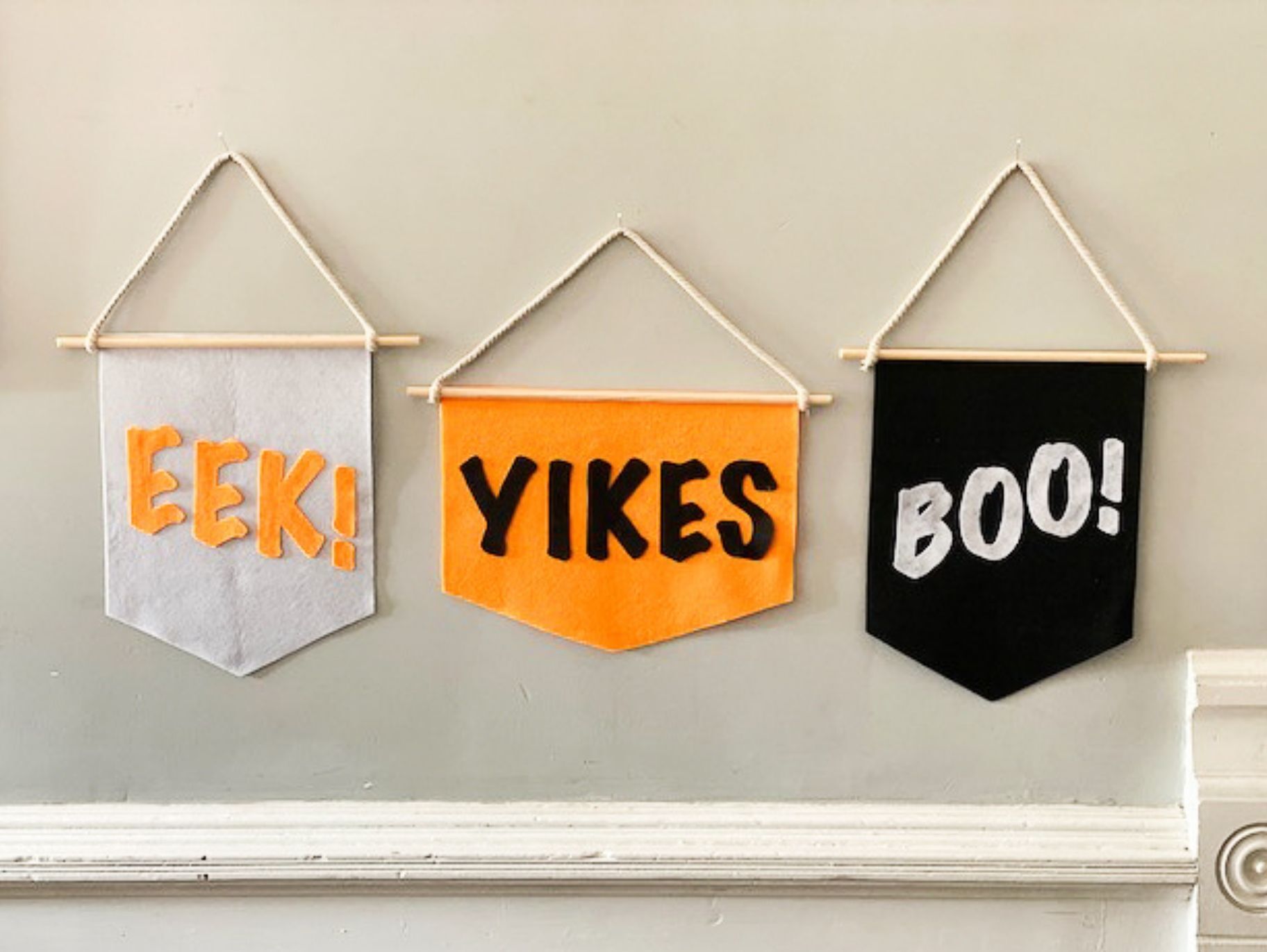 Felt Halloween Pennant Signs