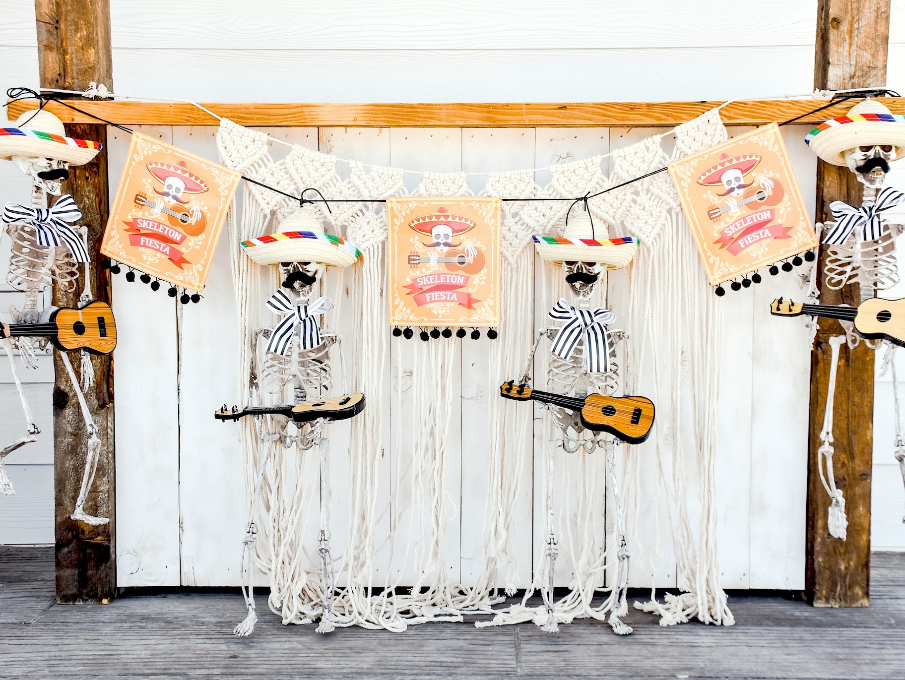 DIY Skeleton Fiesta Garland