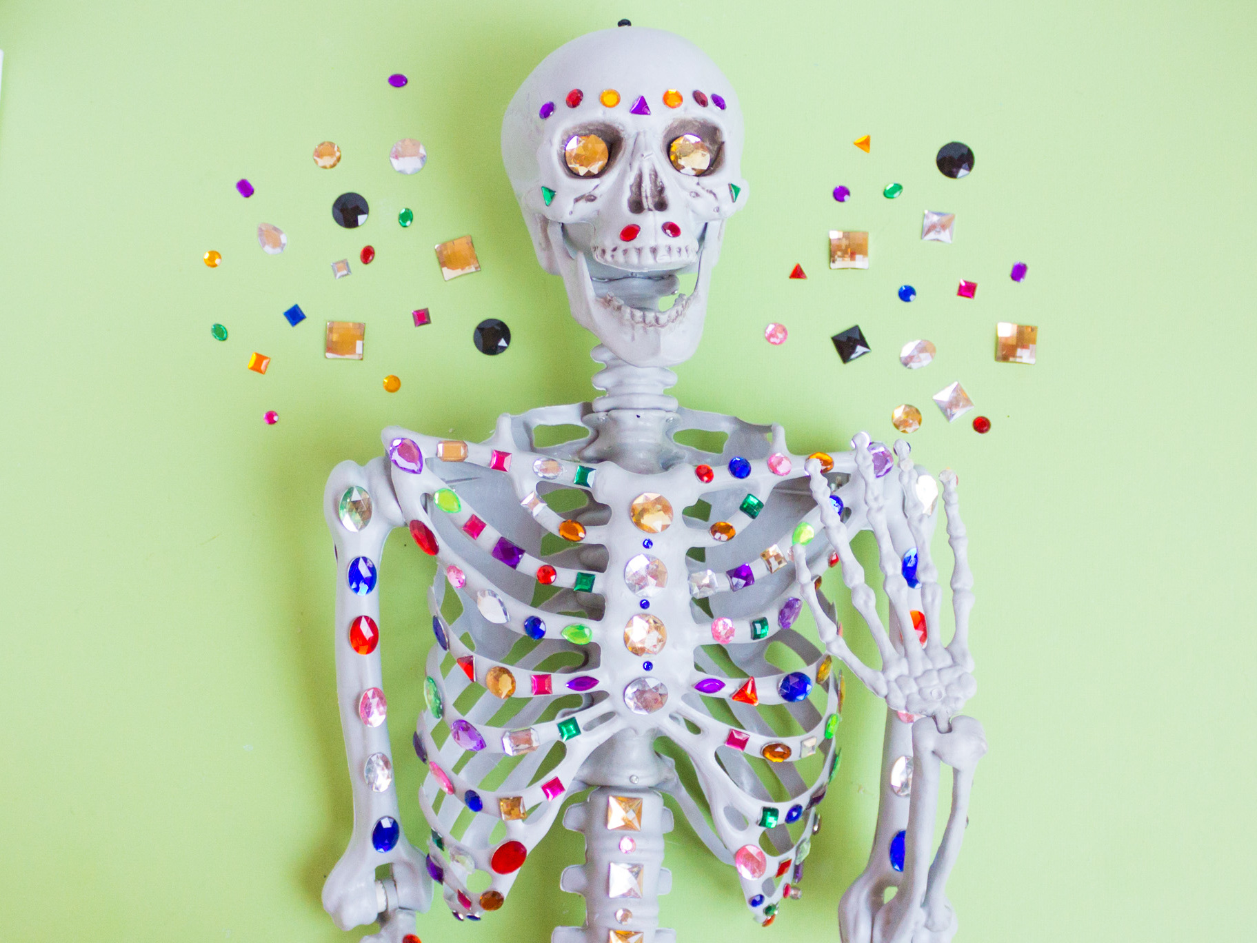 Bejeweled Diy Skeleton Fun365