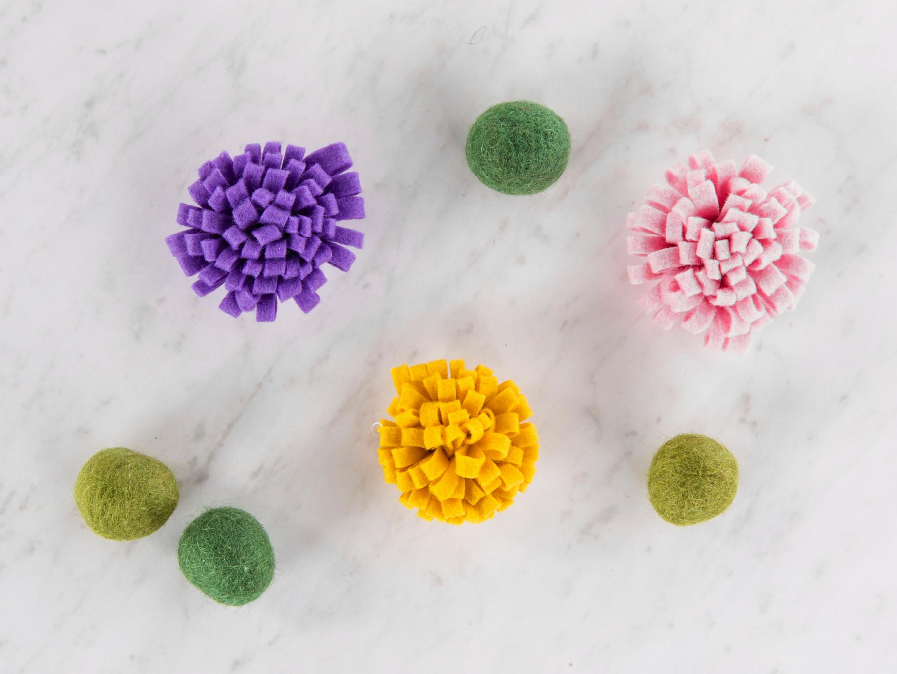 How to Make Felt Filler Flowers