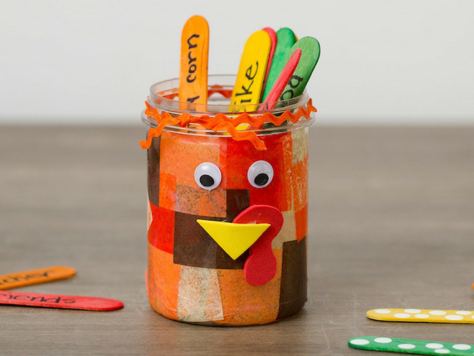 'I am Thankful for...' Turkey Jar