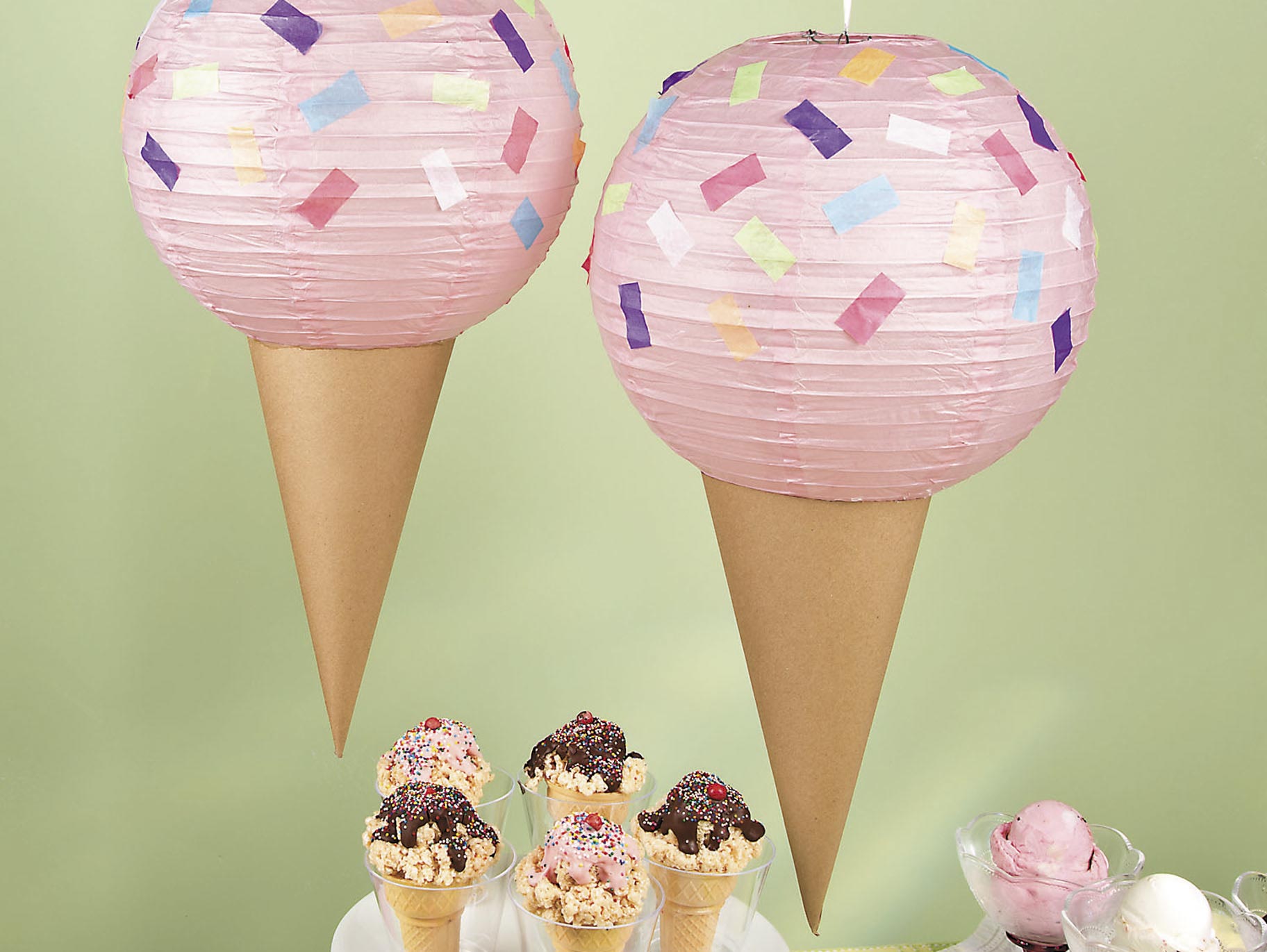 Ice Cream Party Lantern Décor Idea Fun365