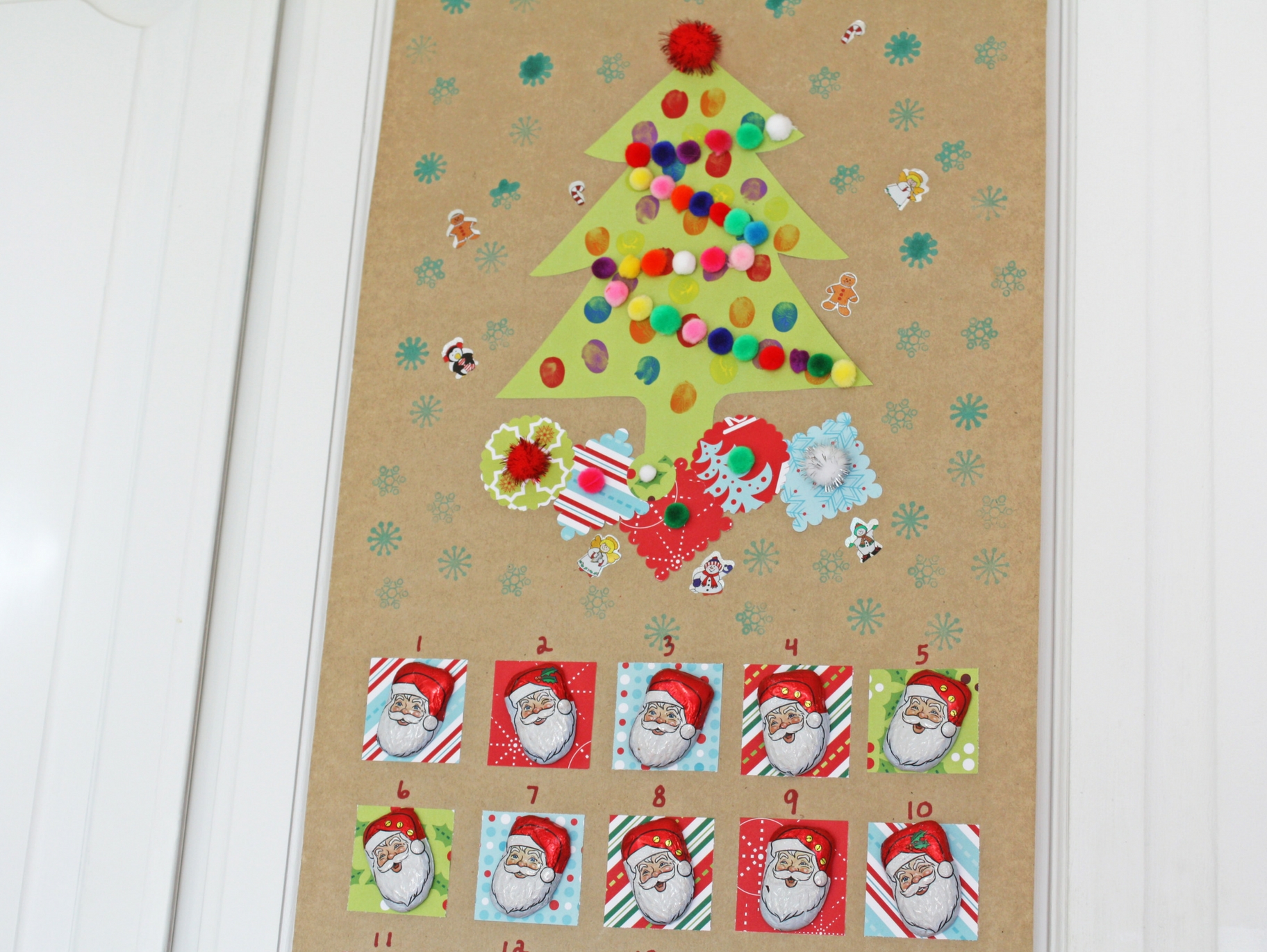 Christmas Tree Advent Calendar Kids Craft Fun365