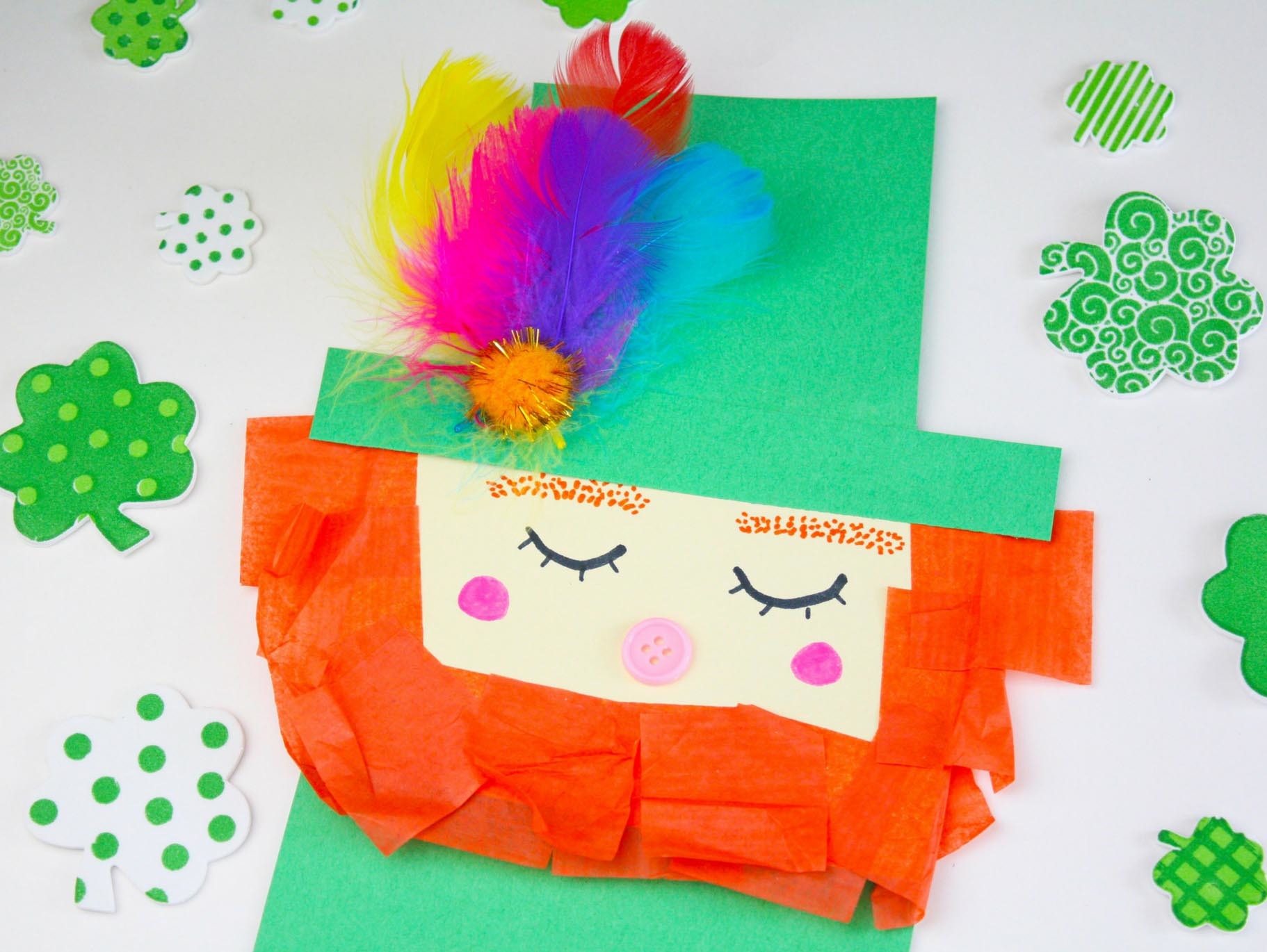 Leprechaun Paper Bag Puppet 