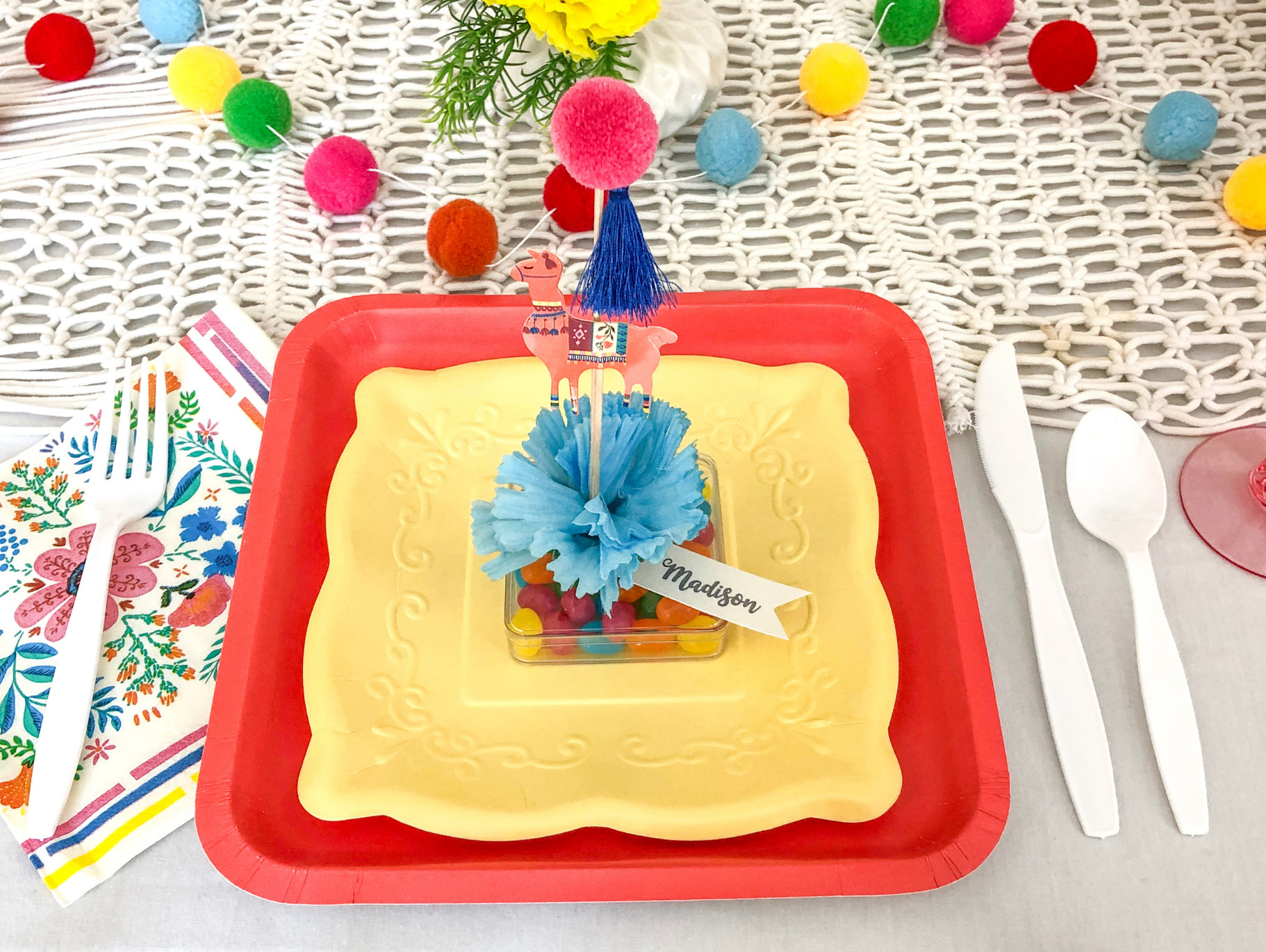 Baby Shower Fiesta Place Cards