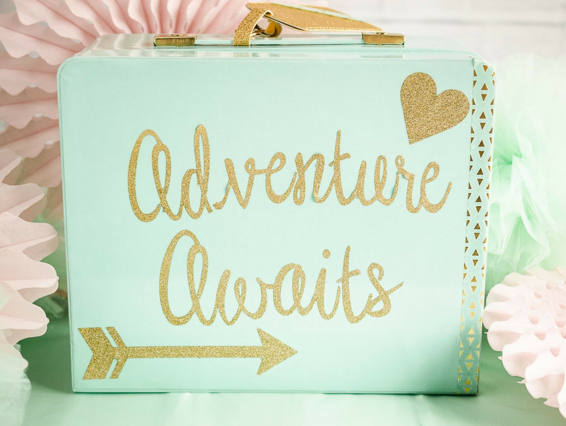 Mint Suitcase Bridesmaid Gift Idea