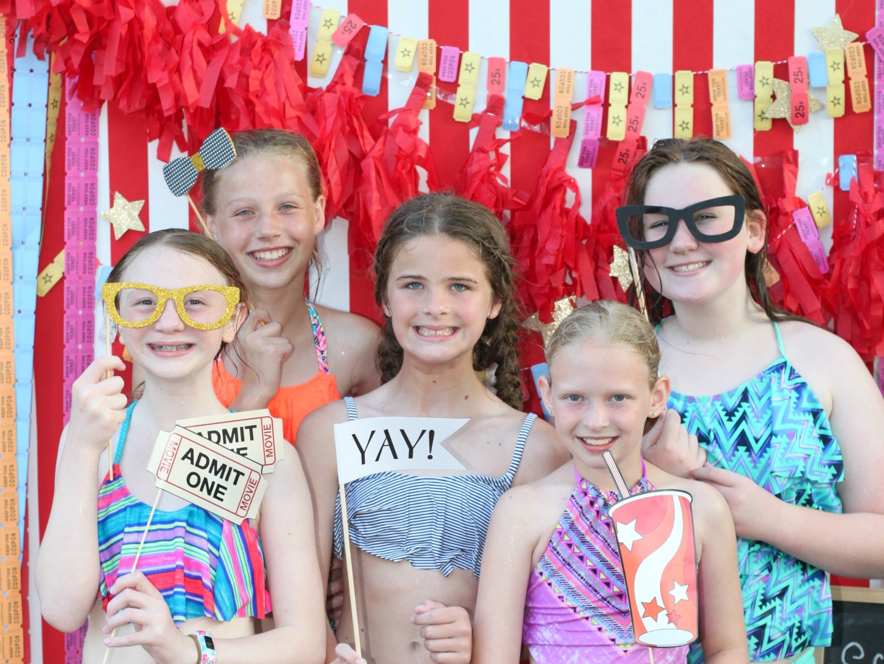DIY Movie Ticket Photo Booth